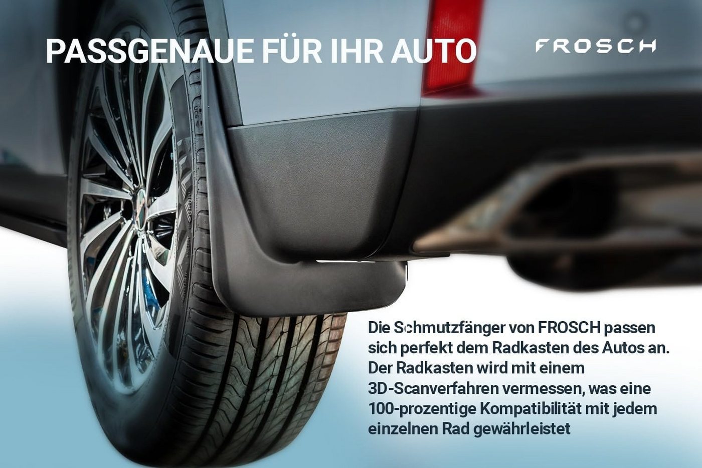 LEMENT Kfz-Schmutzfänger für FIAT Ducato, 2012->, Van, 2 tlg., vorne, Passgenaue Bild 3