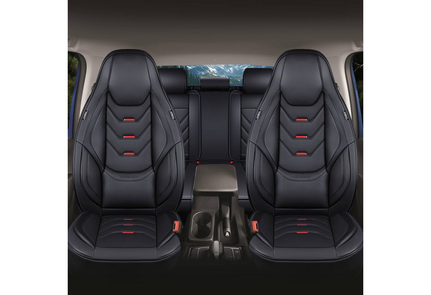 BREMER SITZBEZÜGE Autositzbezug für BMW 3er Bj 2005-13 (FL1), Set, 2-tlg., Komplettset Vorne und Hinten, in Schwarz Bild 4