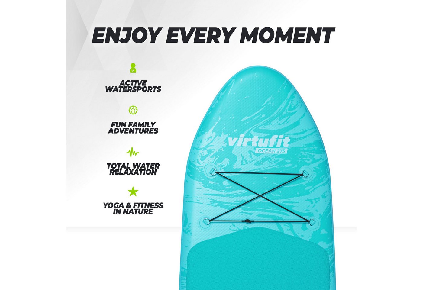 VirtuFit Inflatable SUP-Board VirtuFit Supboard Ocean 275 Rosa Bild 4