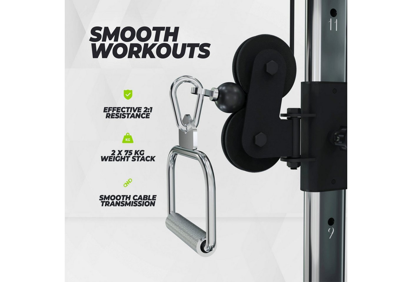 VirtuFit Kraftstation VirtuFit CC100 Cable Crossover Dual Adjustable Pulley Functional Train Bild 3