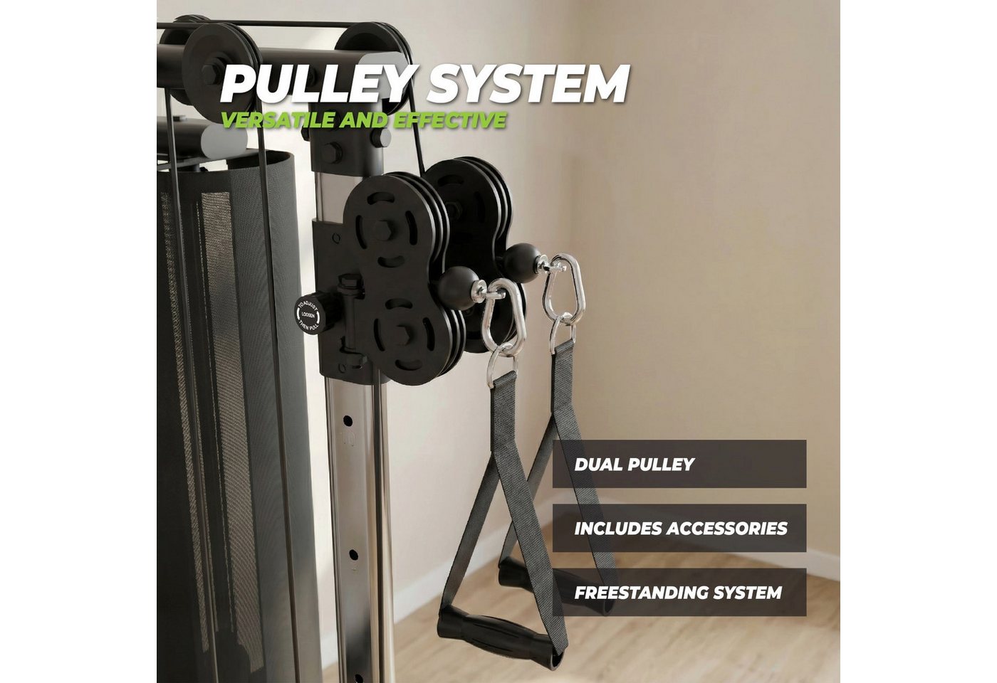 VirtuFit Kraftstation VirtuFit KH200 Homegym Kraftstation mit 80 kg Gewichtsstapel Bild 3