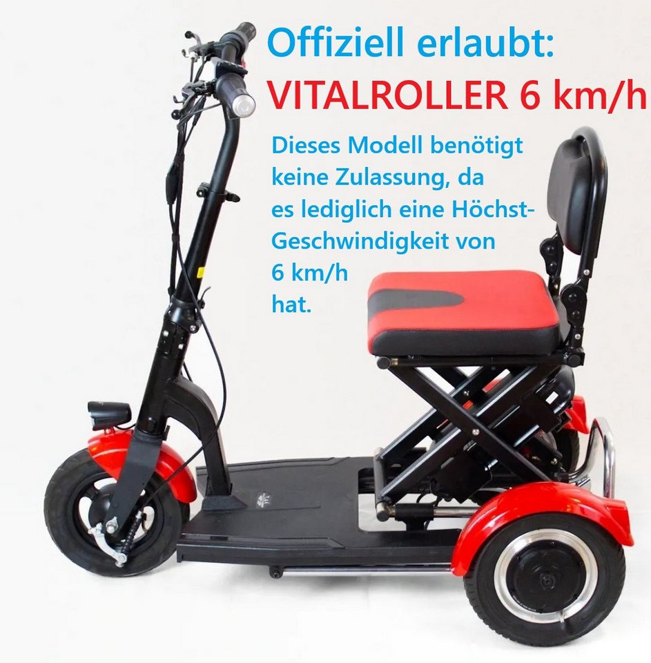 VITALWORXX Elektromobil VITALROLLER Light OHNE ZULASSUNG FÜR DEN ÖFFENTLICHEN RAUM !!!, 15 km/h Bild 5