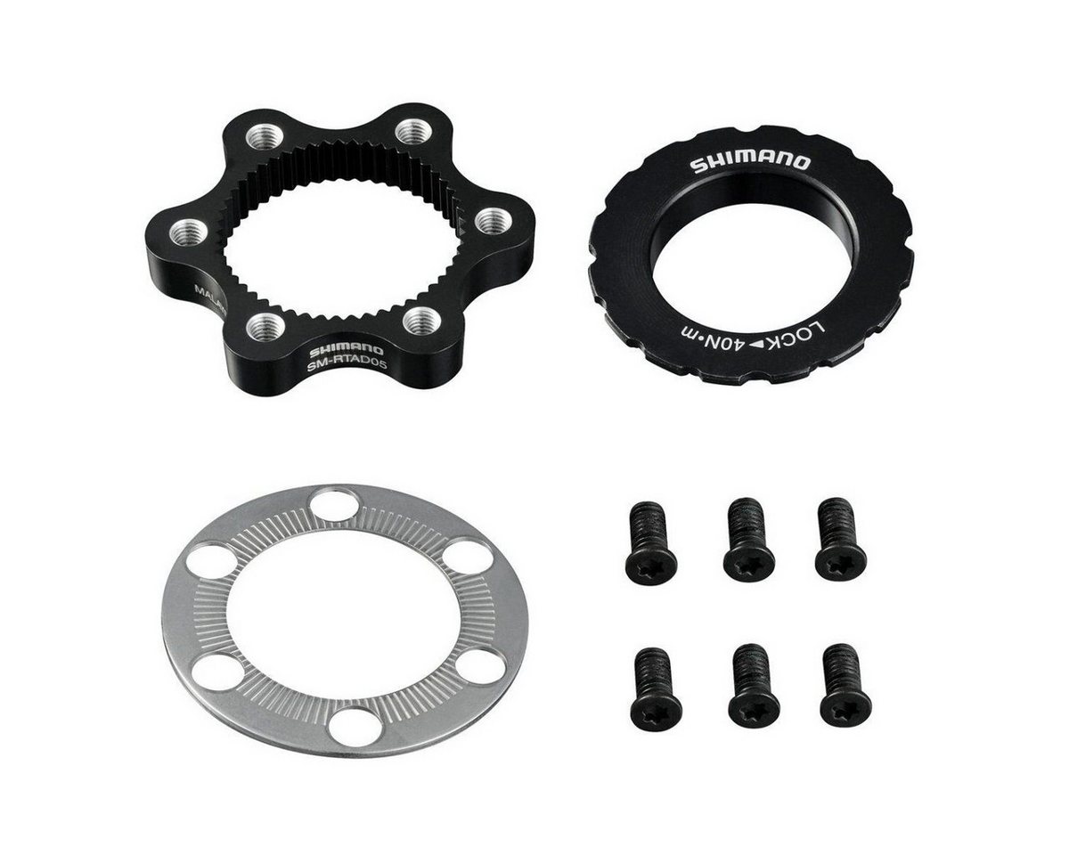 Shimano Bremsscheibe Adapter SM-RTAD5, 6-Loch-Bremsscheibe CENTER LOCK Nabe, lose verpackt (1-St) Bild 2