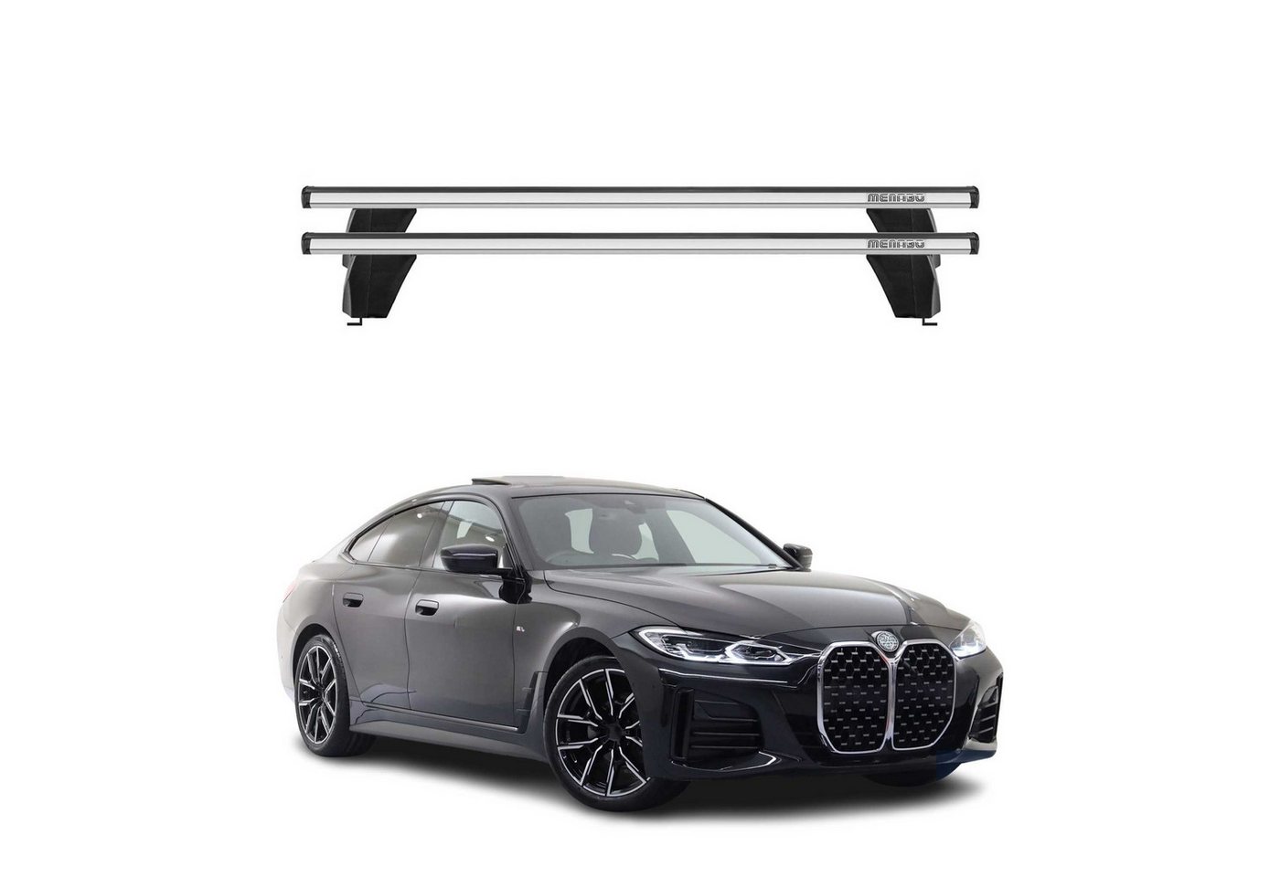 OMAC Dachträger Menabo Dachträger für BMW 4er G26 Gran Coupe 2020-2025 ABE Alu (2-St), Wasserbeständig,Abnehmbar,Multifunktional,Leichtgewichtig Bild 5