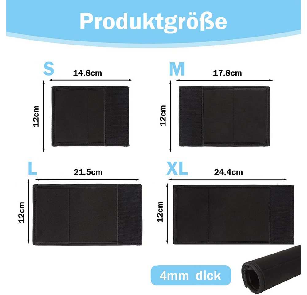 AFKSMILE Lackschutzfolie Fahrrad Rahmenschutz (4er Set), Transportschutz für Fahrradträger, (4-St), Carbon Rahmen Schutz Fahrradträger Zubehör Ebike Rahmenschutz