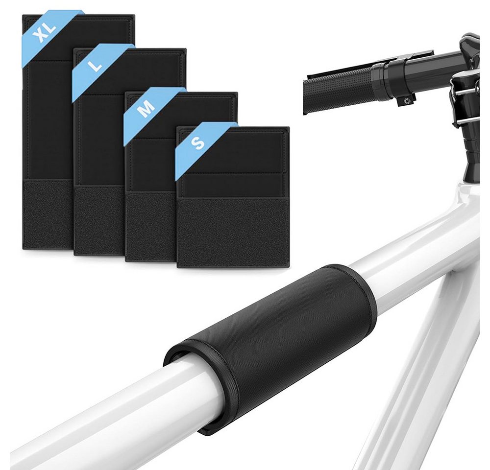 AFKSMILE Lackschutzfolie Fahrrad Rahmenschutz (4er Set), Transportschutz für Fahrradträger, (4-St), Carbon Rahmen Schutz Fahrradträger Zubehör Ebike Rahmenschutz Bild 5