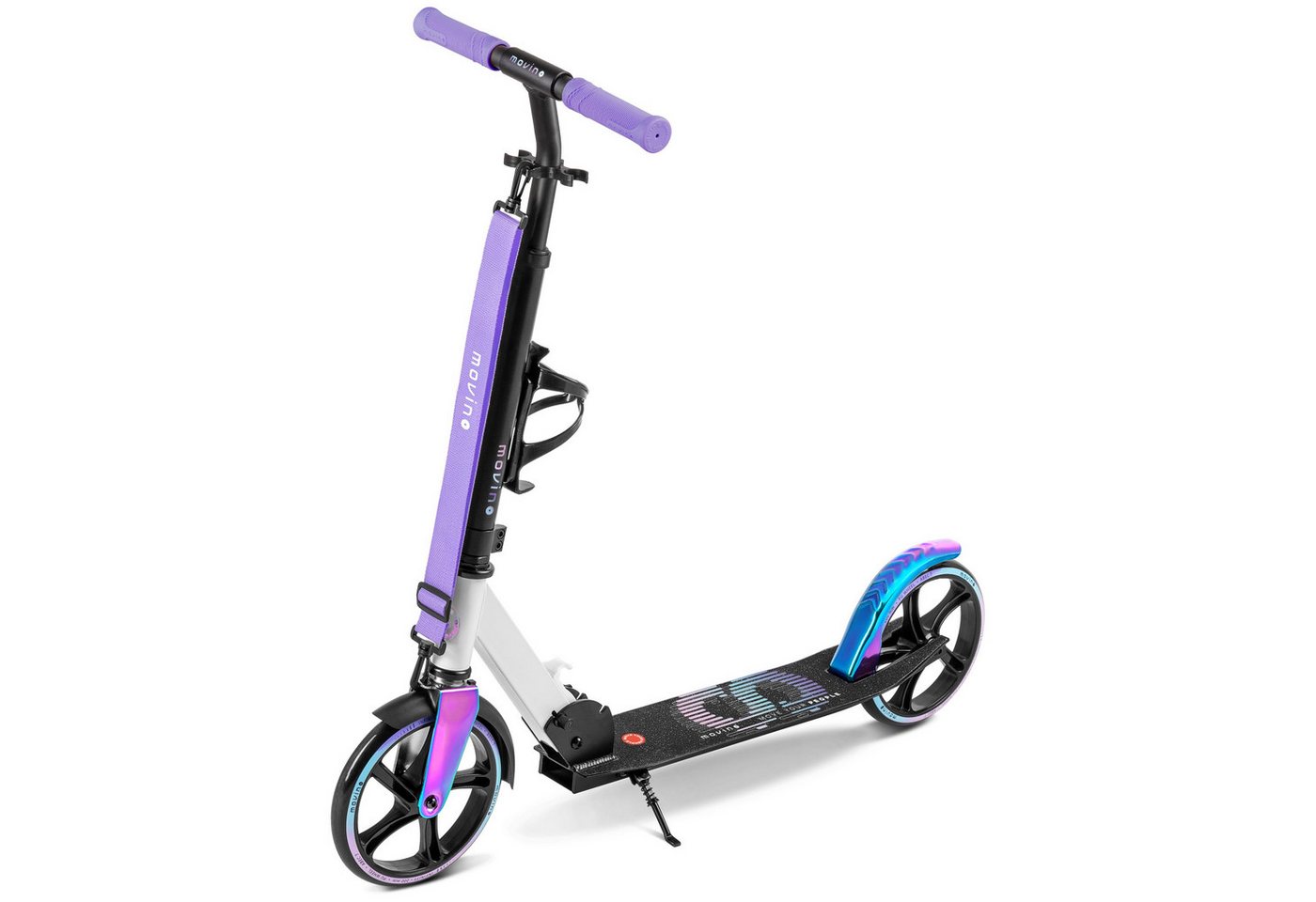Movino Cityroller MOVINO INFINITY leicht 3,5 kg 200mm Rollen Flaschenhalter