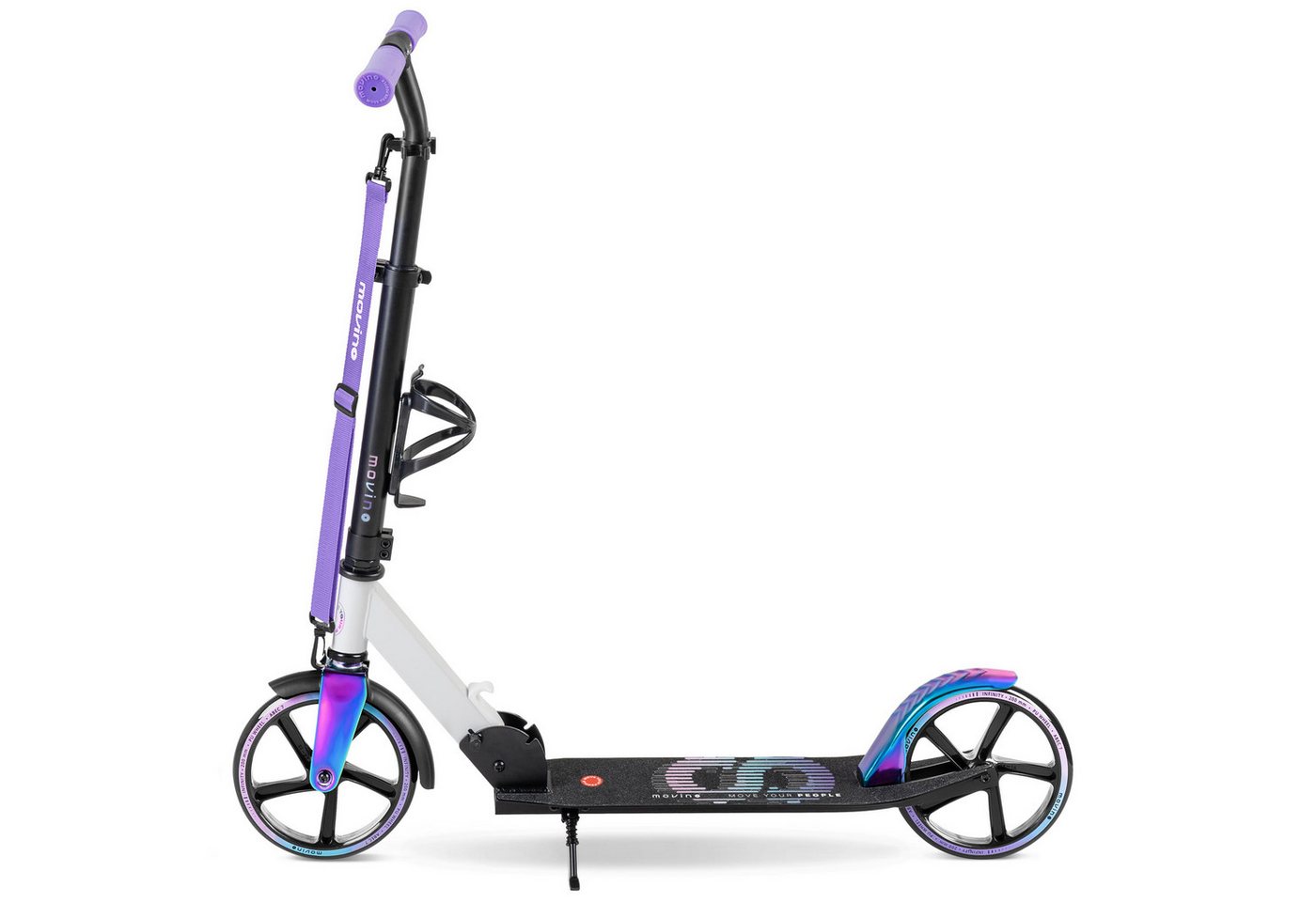 Movino Cityroller MOVINO INFINITY leicht 3,5 kg 200mm Rollen Flaschenhalter Bild 2
