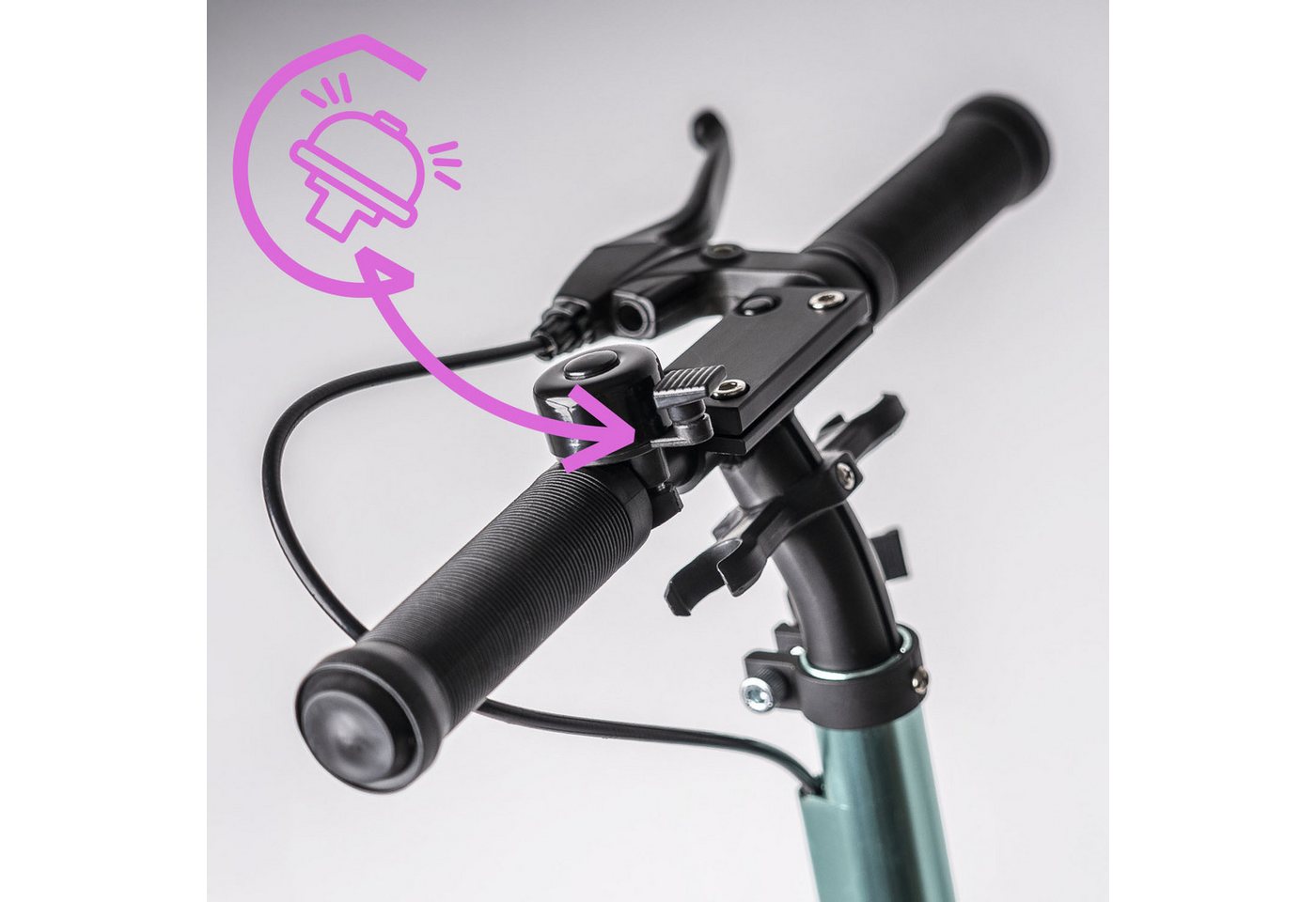 Movino Cityroller MOVINO COMFORT+ Stoßdämpfer Handbremse Tragegurt Bild 4