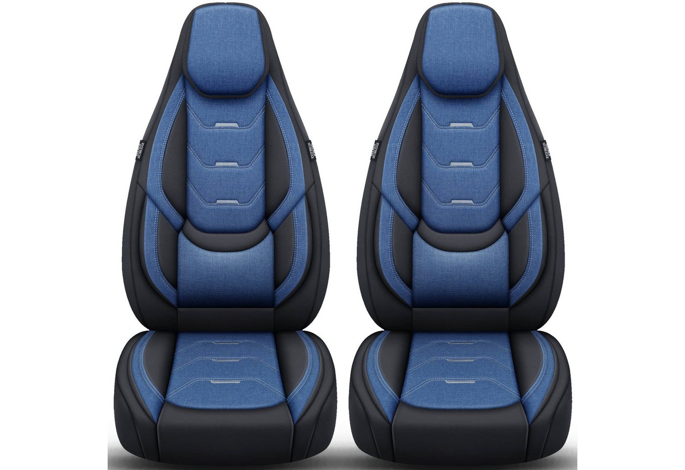 BREMER SITZBEZÜGE Autositzbezug für Hobby Optima ONTOUR ALKOVEN (H6), Set, 2-tlg., Schonbezüge Sitzbezüge Fahrer und Beifahrer, in Schwarz/Blau Bild 2
