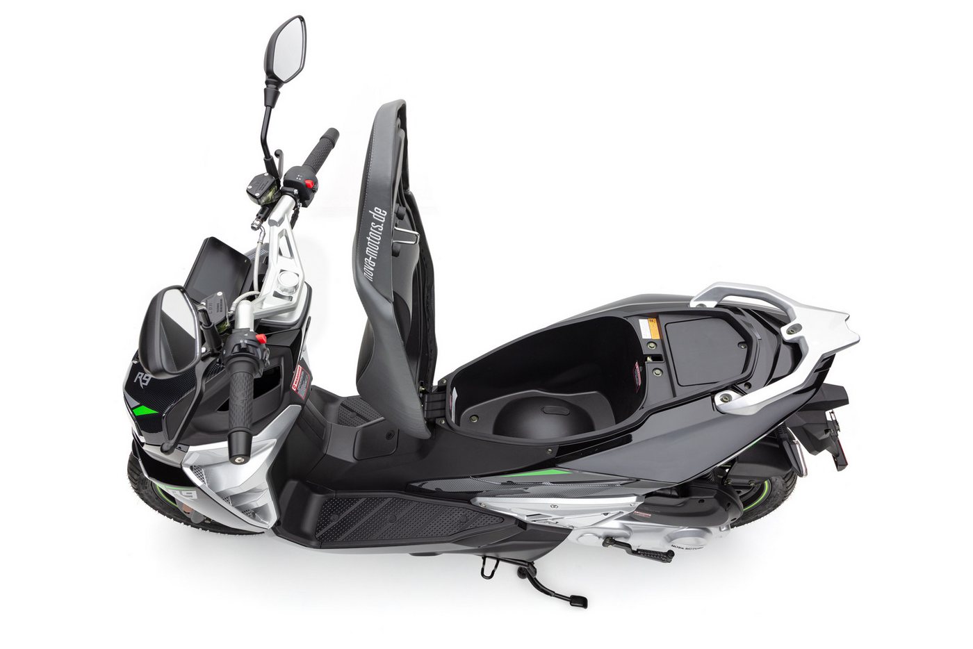 Nova Motors Motorroller Nova Motors R9 schwarz 45 km/h, 49,6 ccm, 45 km/h, Euro 5+