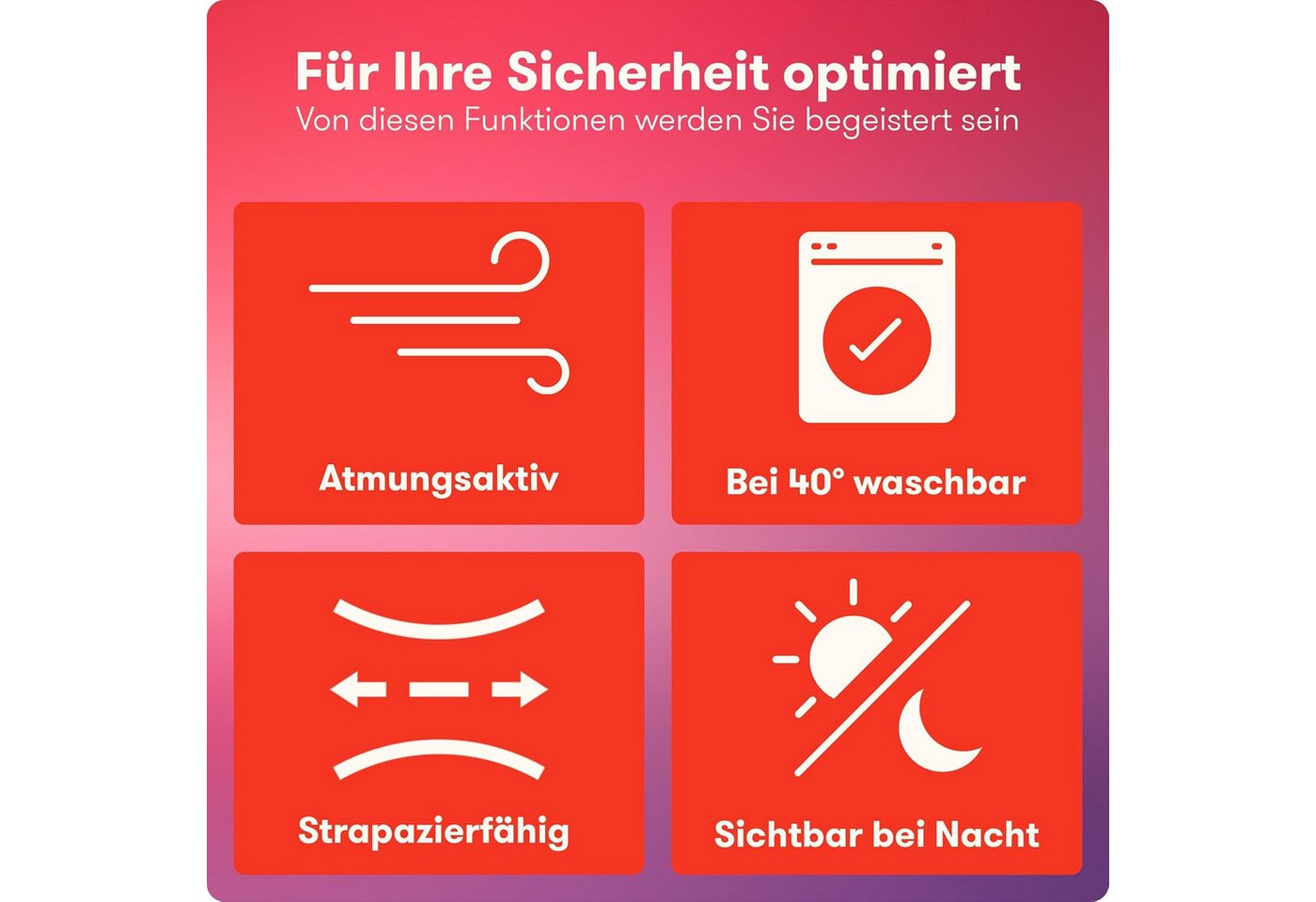 Purahelp Warnweste Auto - Europaweit gültig nach EN ISO 20471 (Reflektierende Warnweste Auto - Sicherheitsweste Auto Warnweste Gelb, 2-tlg) Warnschutzweste - Sicherheitswesten Bild 4