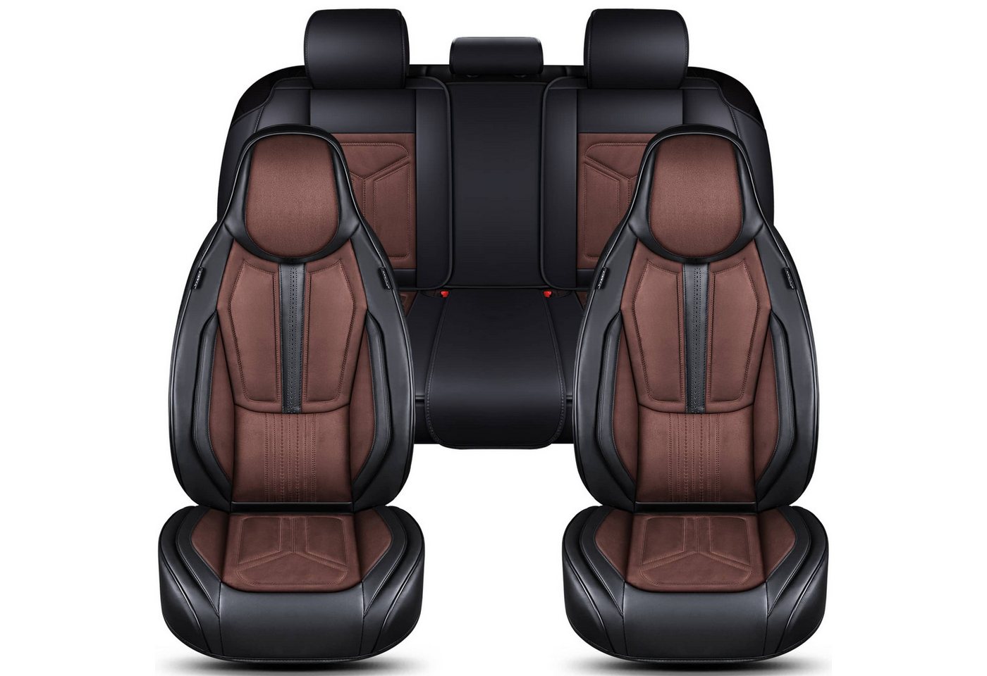 BREMER SITZBEZÜGE Autositzbezug für BMW 3er Bj 2011-19 (FS6), Set, 2-tlg., Komplettset Vorne und Hinten, in Schwarz/Braun