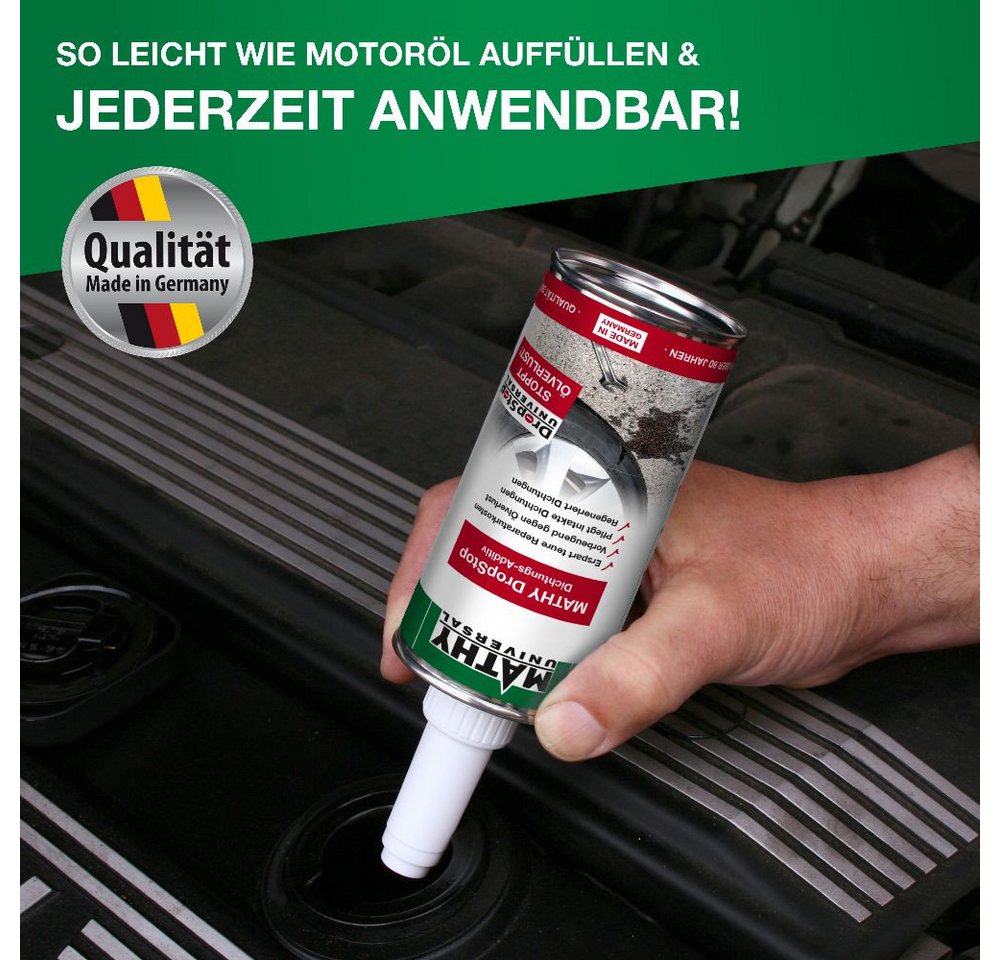 MATHY Öl-Additiv MATHY-DropStop Dichtungs-Additiv 250 ml, 0,25 l, (1-St) Stoppt Ölverlust & regeneriert Dichtungen Bild 2