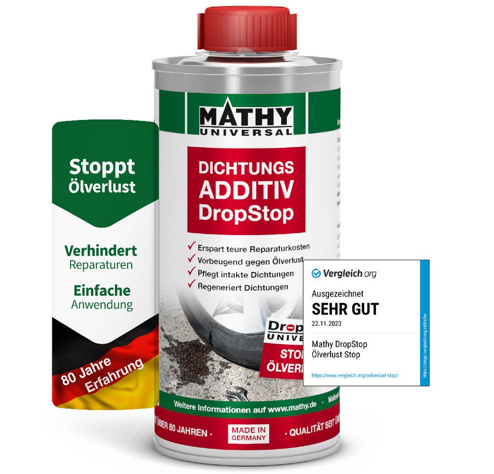 MATHY Öl-Additiv MATHY-DropStop Dichtungs-Additiv 250 ml, 0,25 l, (1-St) Stoppt Ölverlust & regeneriert Dichtungen Bild 3