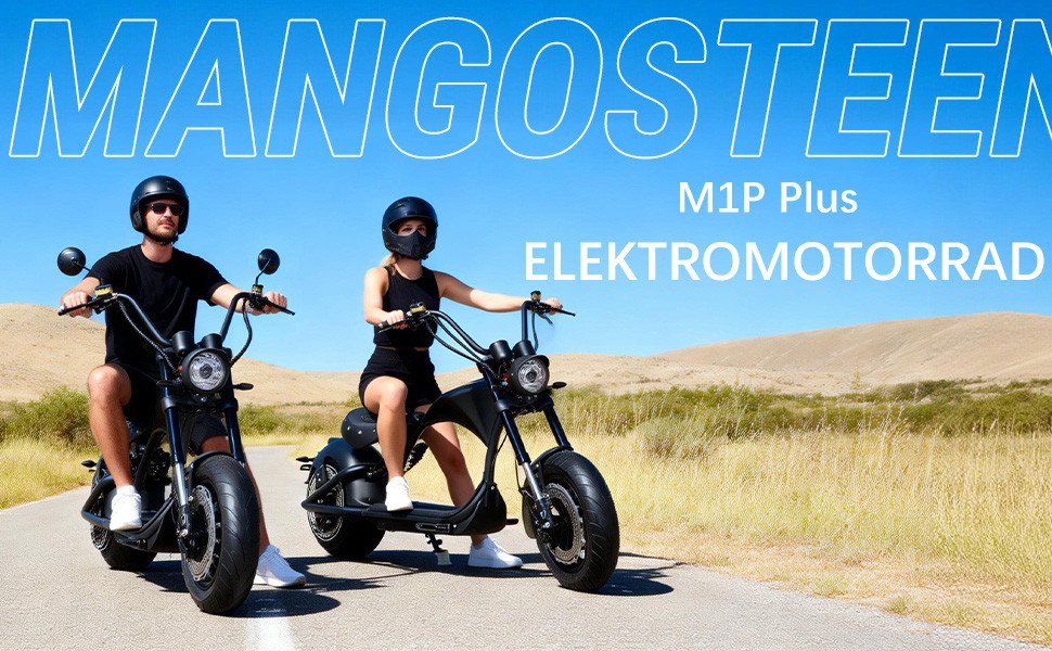 Vankel E-Motorroller M1P E-Chopper 2000W, 1800Wh, 80km Reichweite, Retro-Elektro-Scooter, 2000 W, 45 km/h, Straßenzugelassener E-Chopper für Stadt & Freizeit, & 200kg Zuladung Bild 3