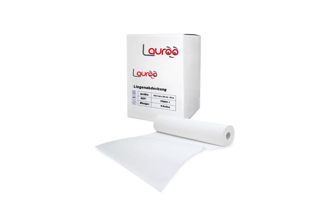 Lauroo Erste-Hilfe-Set Ärzterollen Liegenabdeckung 59,5 cm x 36 cm – 50 Meter, (6 St)