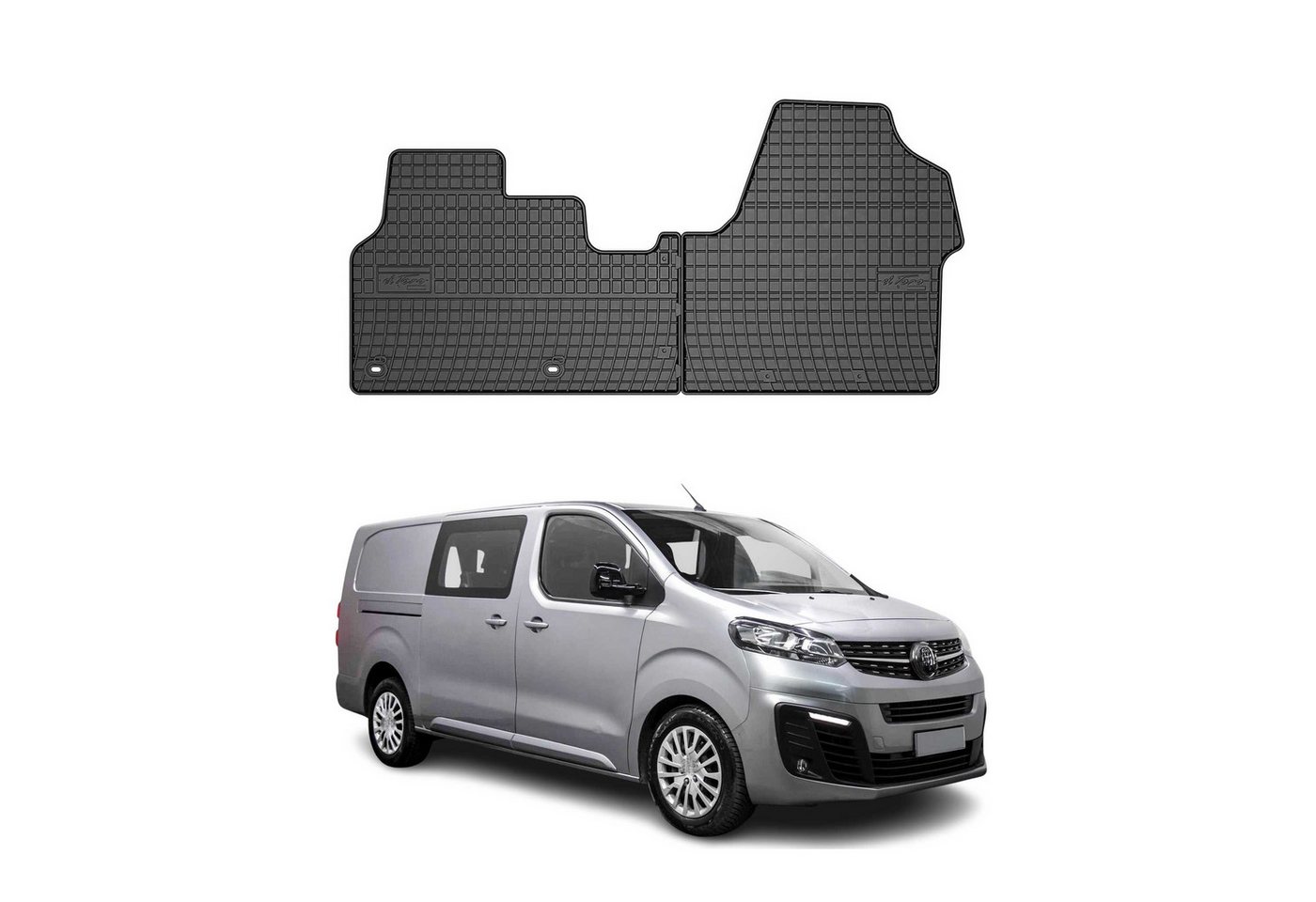 OMAC Auto-Fußmatten für Opel Vivaro C 2019-2024 Schwarz TPE Automatten (2 St), für Opel Vivaro C 2019-2024 Opel Vivaro C 2019-2024, Antirutsch,Wasserfest,Einfache Installation Bild 5
