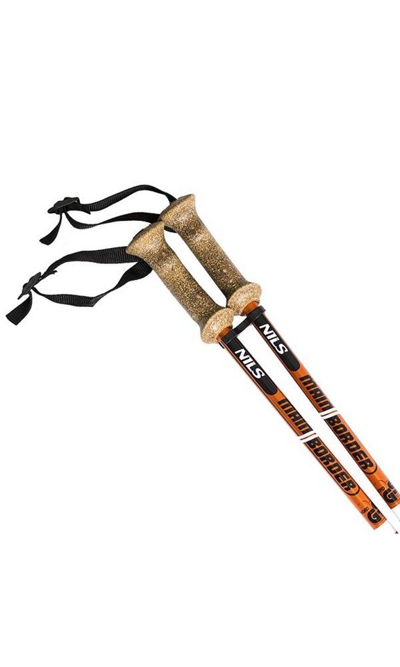 NILS CAMP Wanderstöcke TK696 (Trekkingstöcke, ergonomischer Griff aus Kork, Gummispitzen)