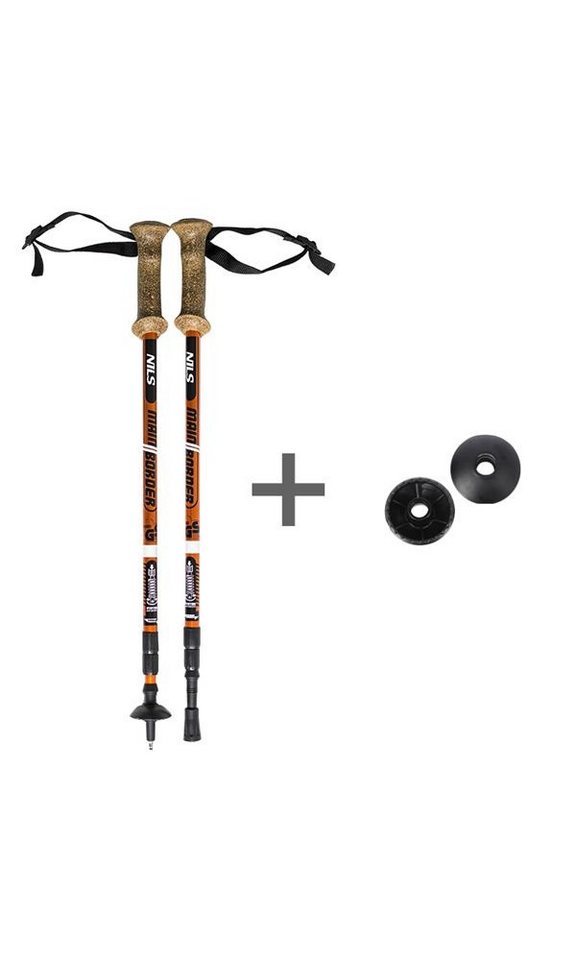 NILS CAMP Wanderstöcke TK696 (Trekkingstöcke, ergonomischer Griff aus Kork, Gummispitzen) Bild 4