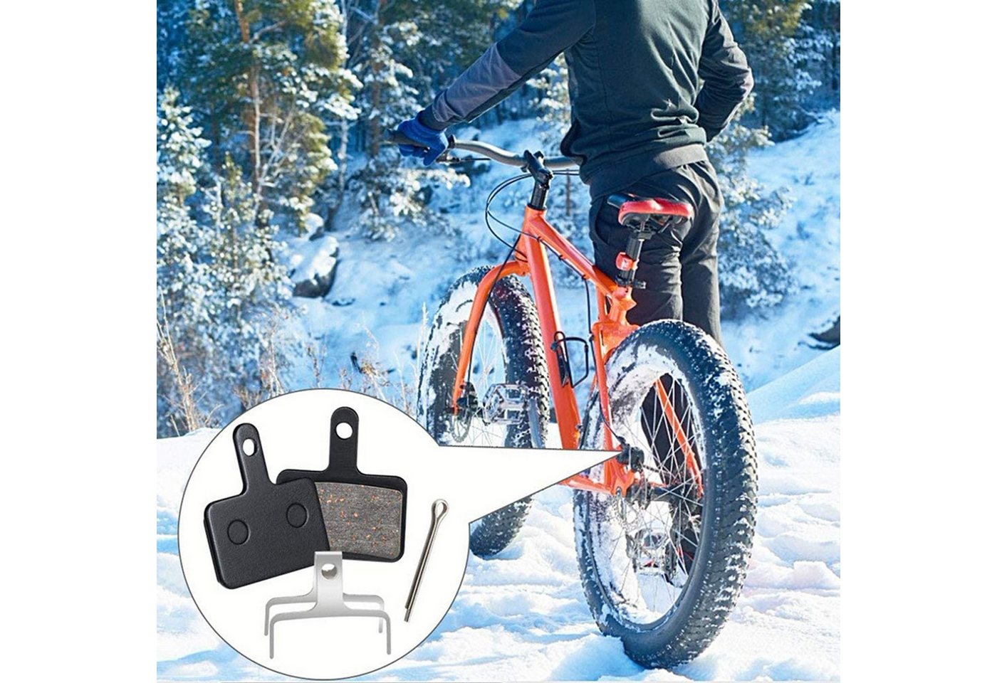 FELIXLEO Bremsbelag B01S Bremsbeläge Set für MTB Fahrrad-Scheibenbremsen vorne hinten (4-St) Bild 3