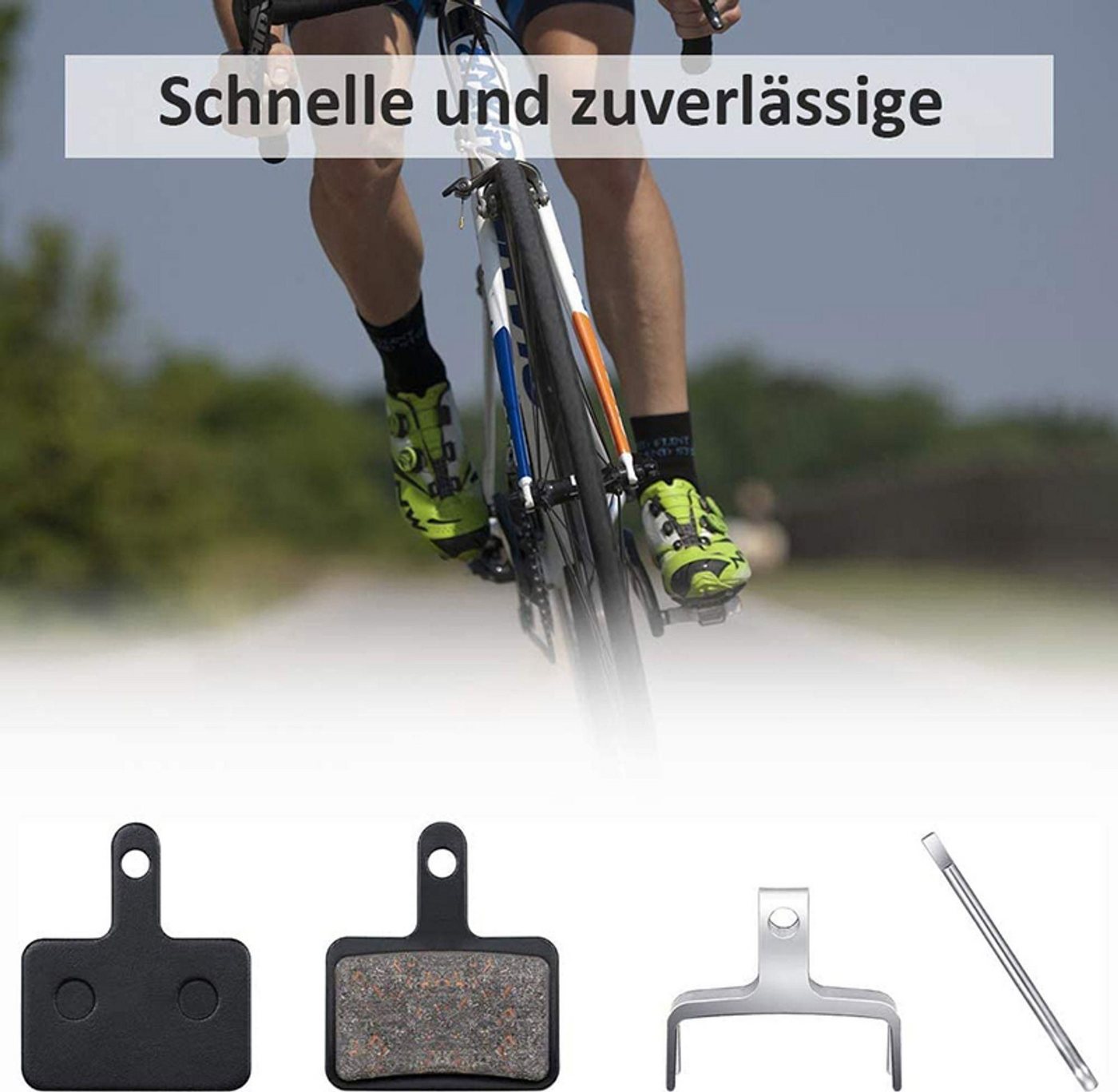 FELIXLEO Bremsbelag B01S Bremsbeläge Set für MTB Fahrrad-Scheibenbremsen vorne hinten (4-St) Bild 4
