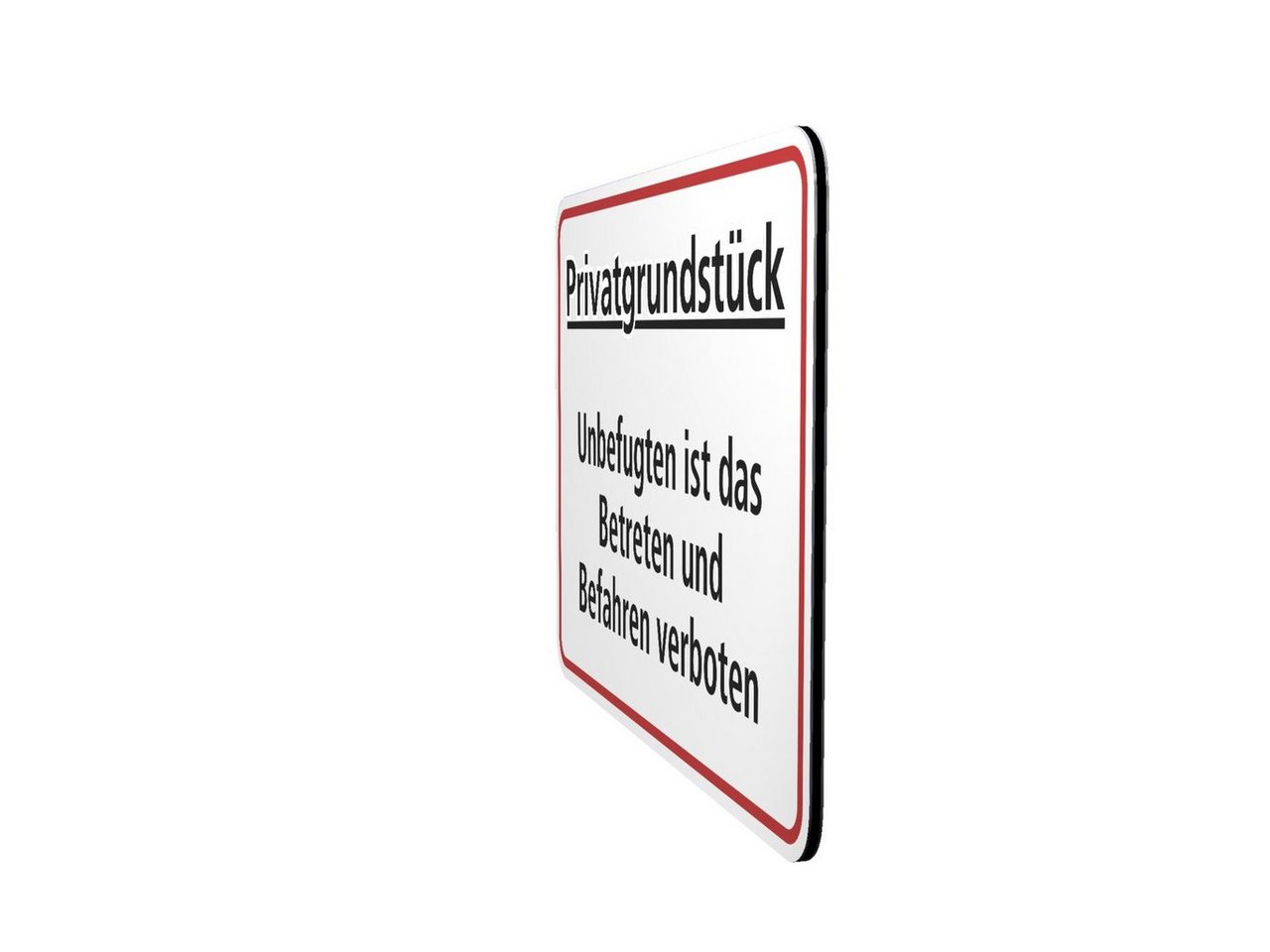 SafetyMarking Hinweisschild Privatgrundstück - Unbefugten ist das Betreten und Befahren verboten! Bild 2