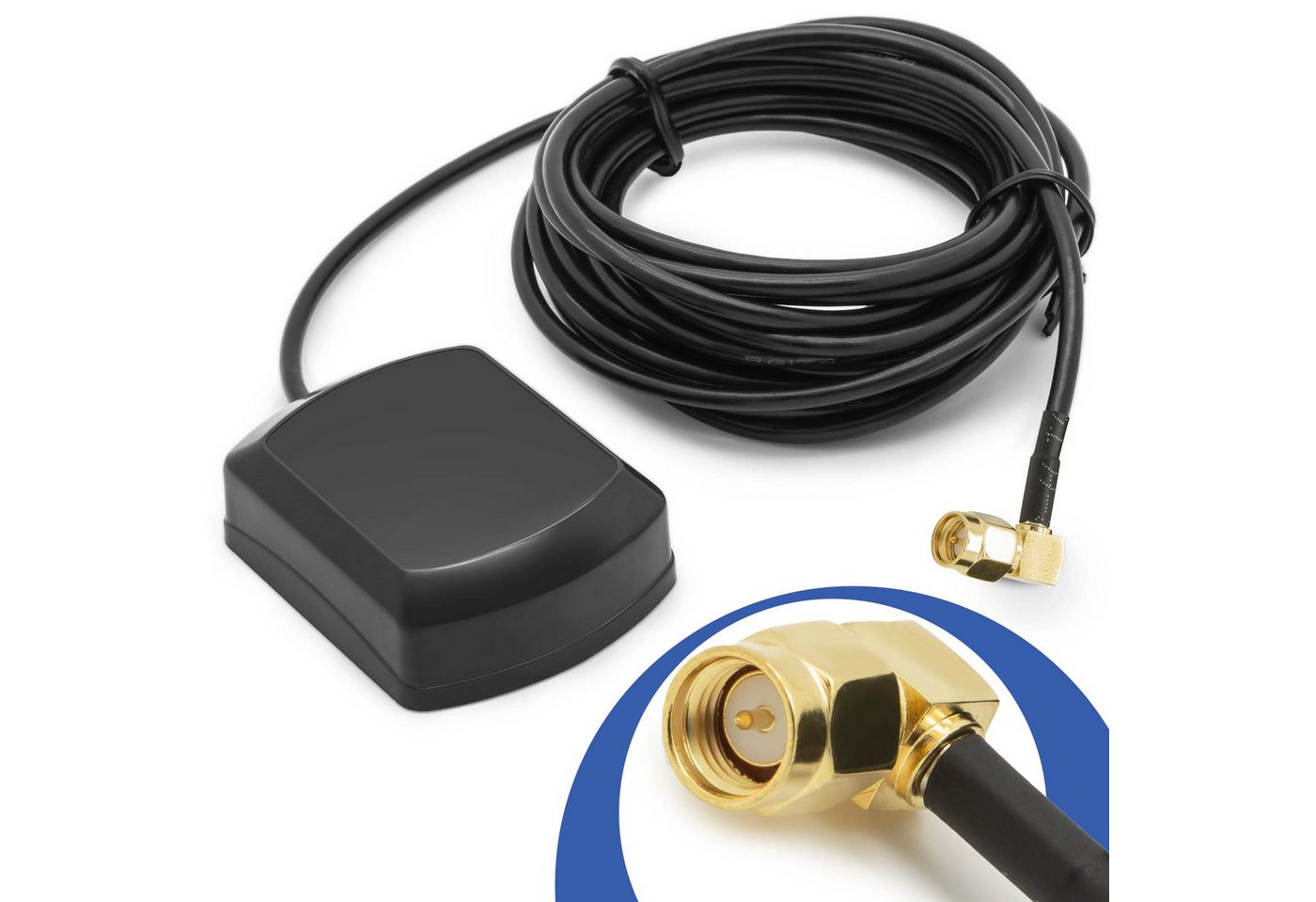 Adapter Universe 3m GPS Navi Antennen Kabel Auto Radio SMA Magnet KFZ PKW Autoradio-Scheibenantenne Bild 3