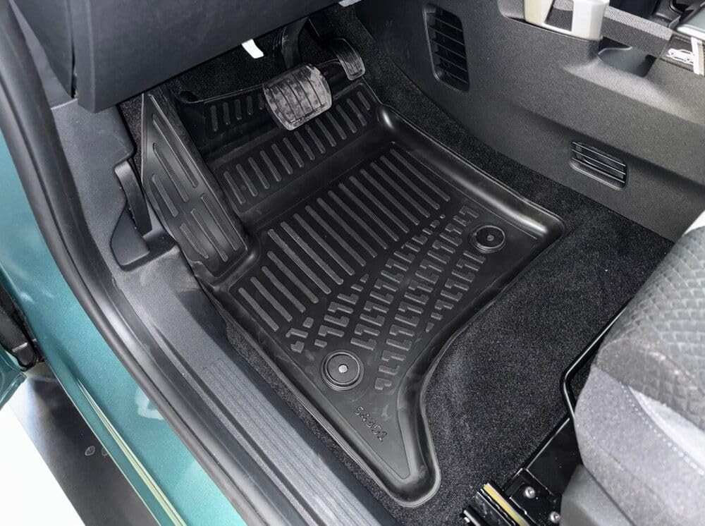 Trimak Passform-Fußmatten Oder Kofferraumwanne Oder Set kompatibel mit Opel Frontera, Opel Frontera Hybrid ab 2024 Gummimatten Auto Fussmatten TPE Bild 2