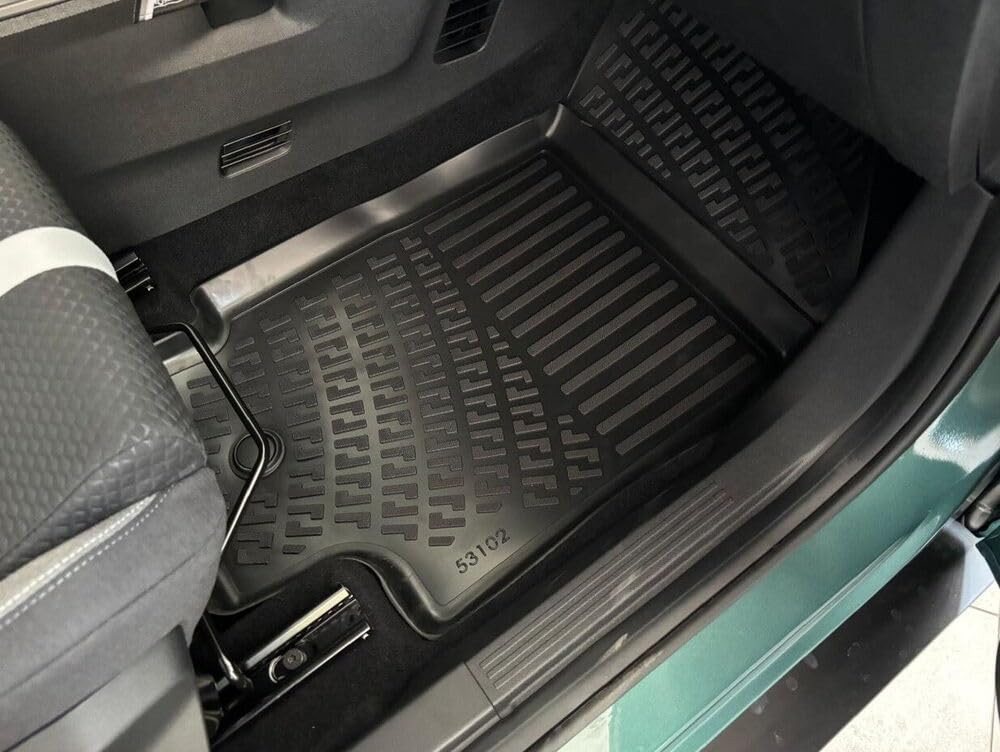 Trimak Passform-Fußmatten Oder Kofferraumwanne Oder Set kompatibel mit Opel Frontera, Opel Frontera Hybrid ab 2024 Gummimatten Auto Fussmatten TPE Bild 4