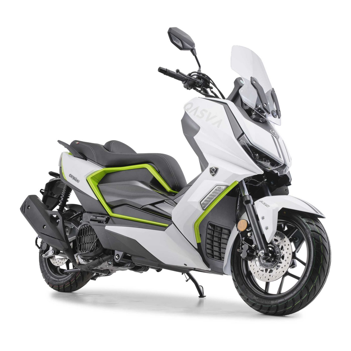 Burnout Motorroller GT-X 125 ccm Arctic Neon, 125 ccm, 92 km/h, Euro 5+, Dashcam,7 Zoll Touchscreen,Navi,Keyless Go,verstellbares Windschild