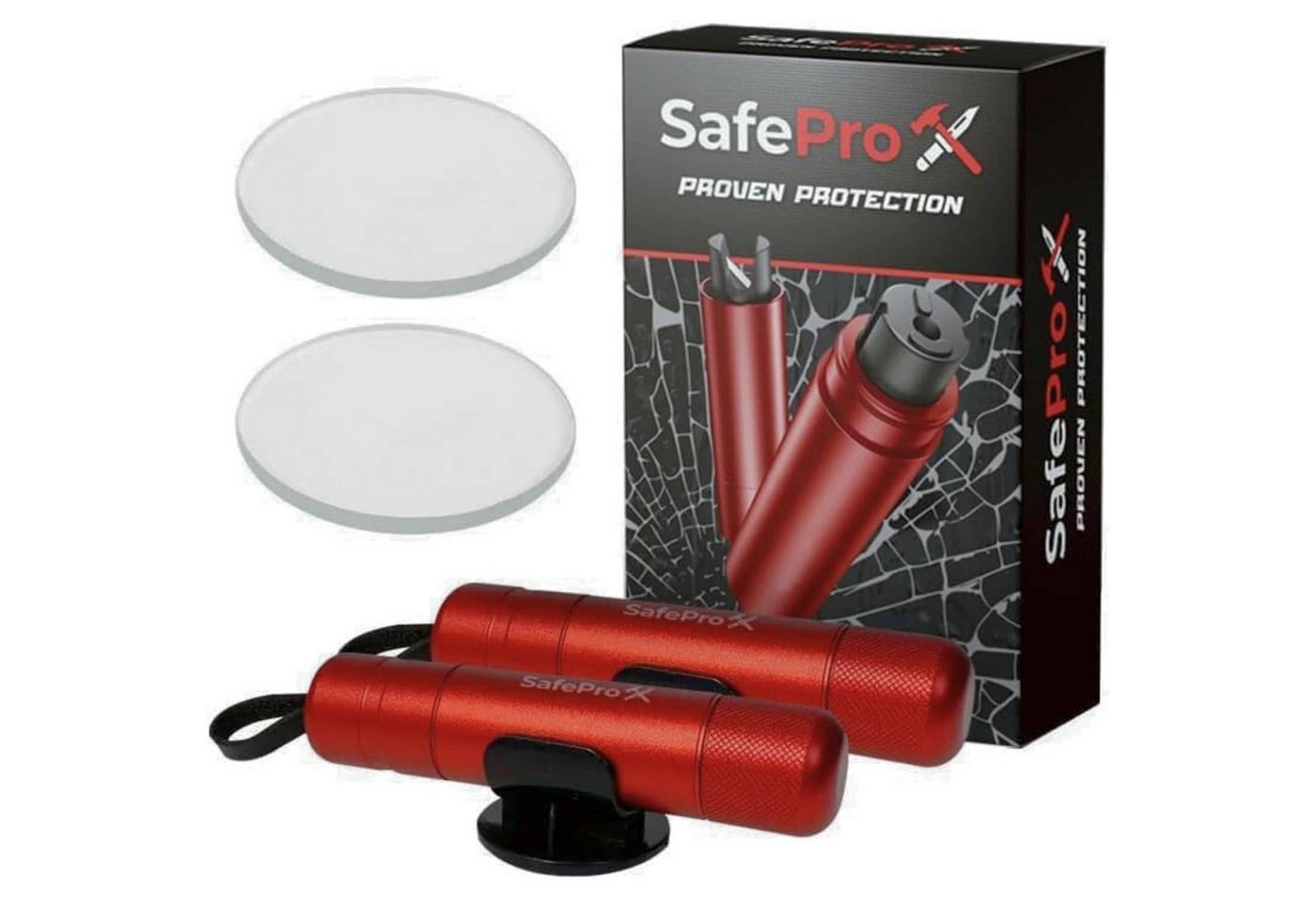 LuxusKollektion KFZ-Verbandkasten Notfallhammer Auto Gurtschneider Glasbrecher Sicherheit 2er-Pack Bild 5