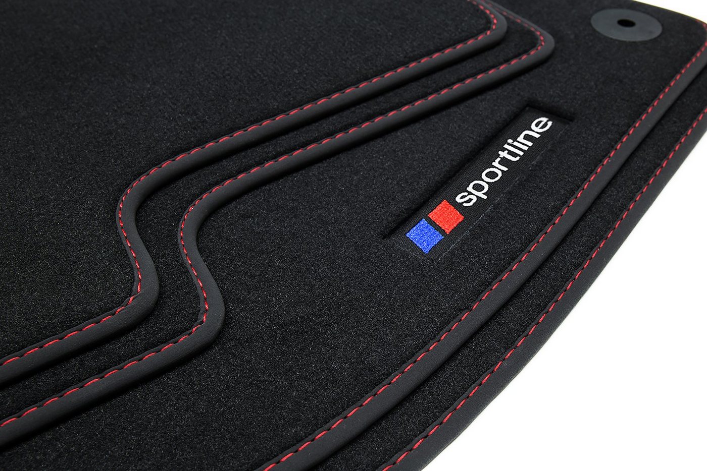 teileplus24 Auto-Fußmatten F657 Velours Fußmatten Set kompatibel mit BMW 5er E60 E61 2003-2010