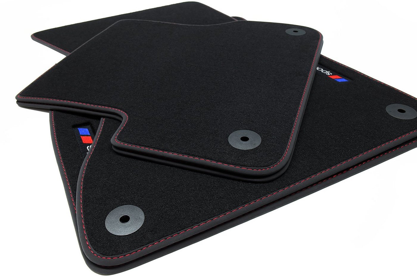 teileplus24 Auto-Fußmatten F657 Velours Fußmatten Set kompatibel mit BMW 5er E60 E61 2003-2010 Bild 5