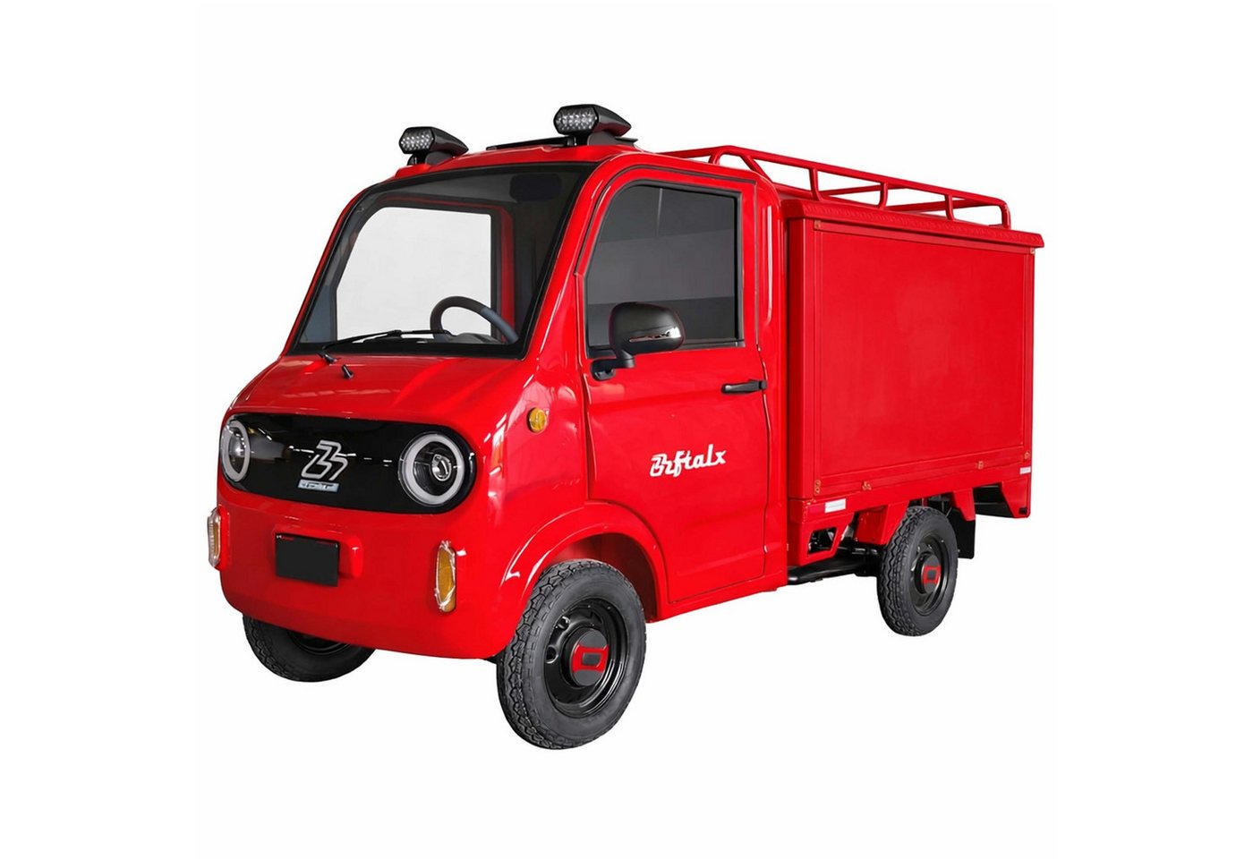 Urban Hopper E-Motorroller Elektro Lasten-Vierrad Lastenrad Mini-Kasten-LKW YB 40, 1500 W, 40 km/h, Mit Lenkrad ca. 80km Reichweite, 468kg Zuladung, LED-Licht COC
