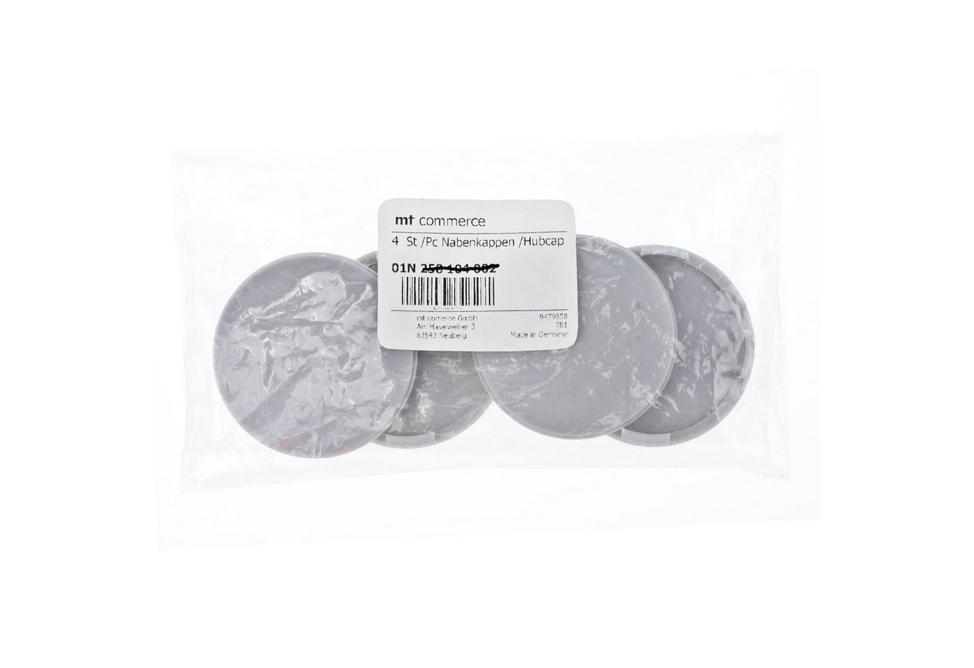 BRANDT AUTOMOTIVE Radkappe 4X 60mm Nabenkappen Kappen Grau Gewölbt für Alutec Rial Anzio Bild 4