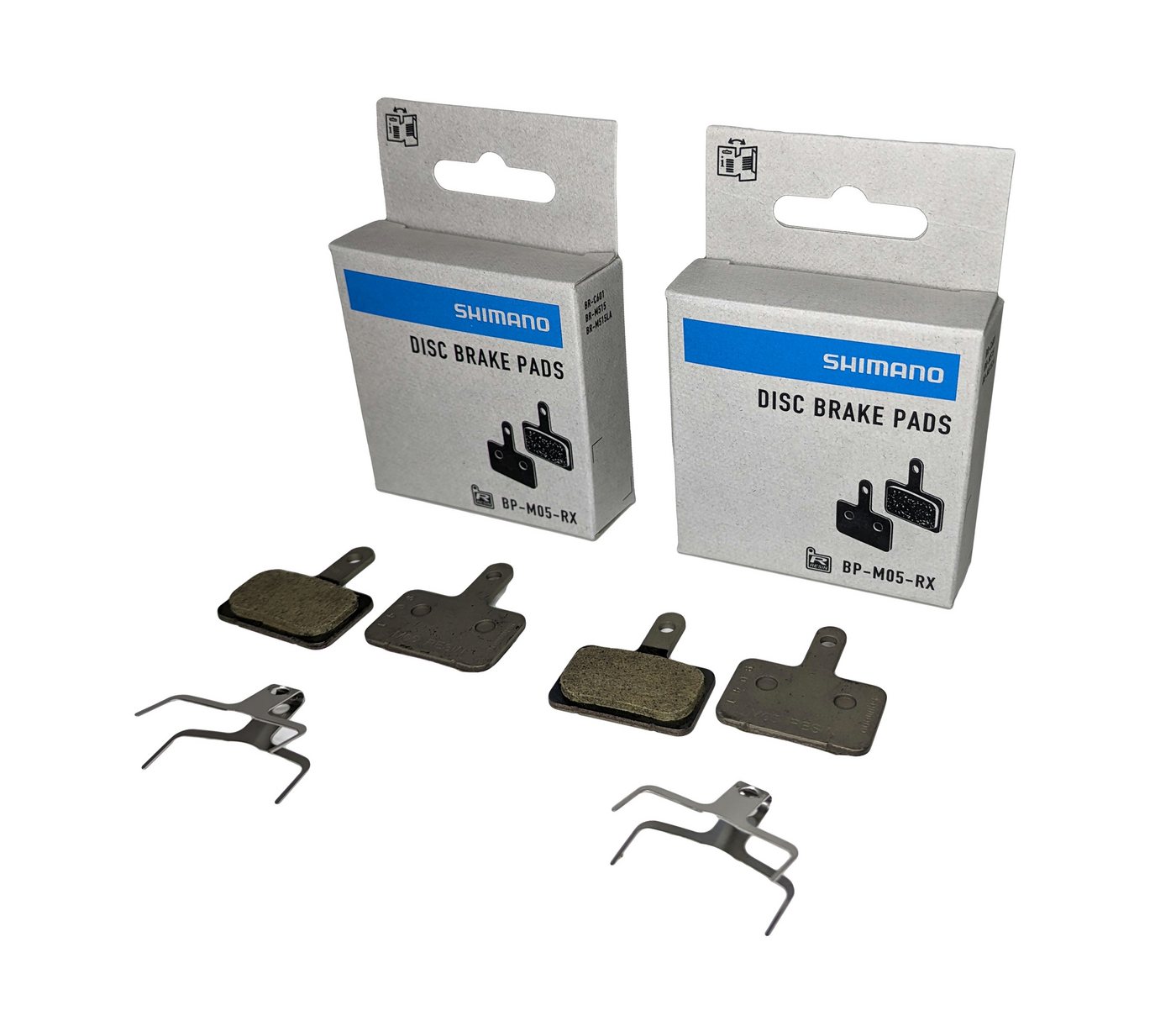 Shimano Bremsbelag 2x Shimano Scheiben-Bremsbeläge BP-M05-RX Kunstharz organisch Bild 2
