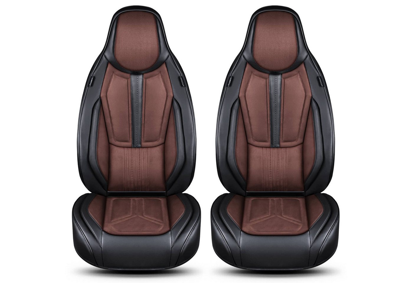 BREMER SITZBEZÜGE Autositzbezug für Fiat Ducato III Bj ab 2006 DS9, Set, 2-tlg., Schonbezüge Sitzbezüge Fahrer und Beifahrer, in Schwarz/Coffee