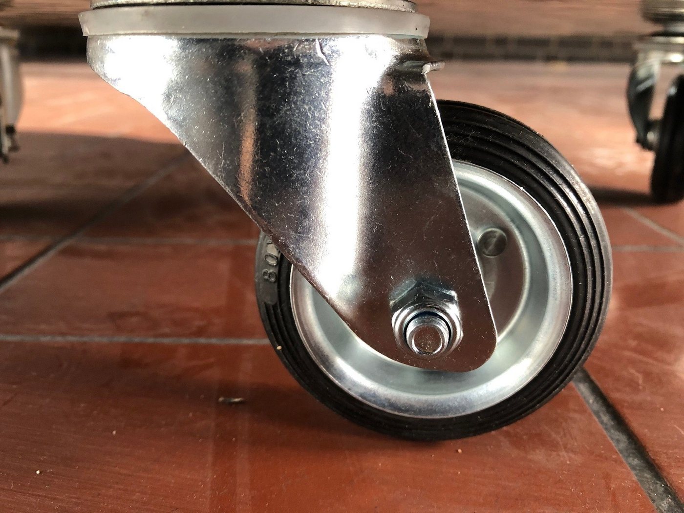 Schlögel Pflanzenroller Pflanzenroller Schwerlast Pflanzenroller rund Belastung bis 560kg, sehr gute Korrosionsbeständigkeit (Meerwasserbeständig) Bild 4