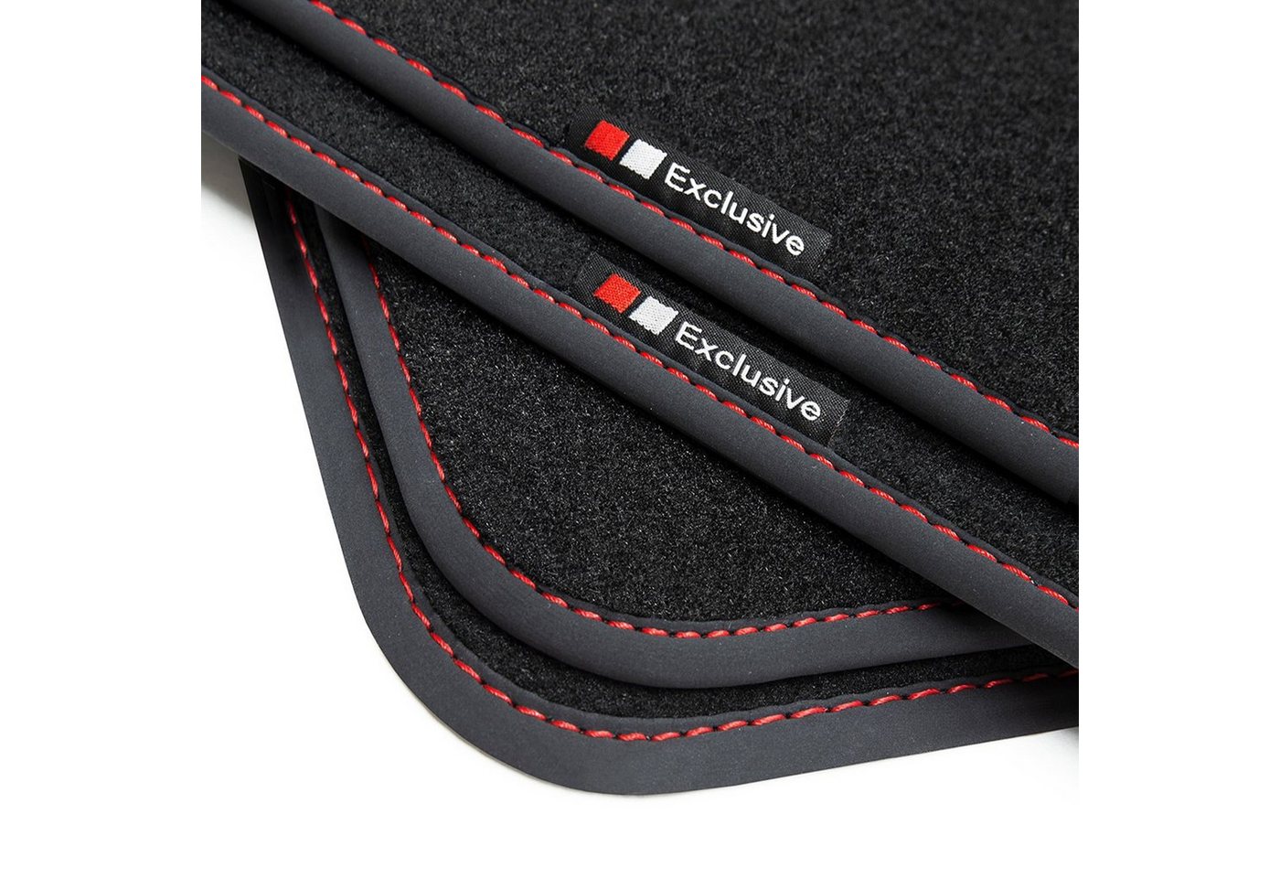 teileplus24 Auto-Fußmatten EF201 Velours Fußmatten Set kompatibel mit VW Golf 4 1997-2003 Bild 4