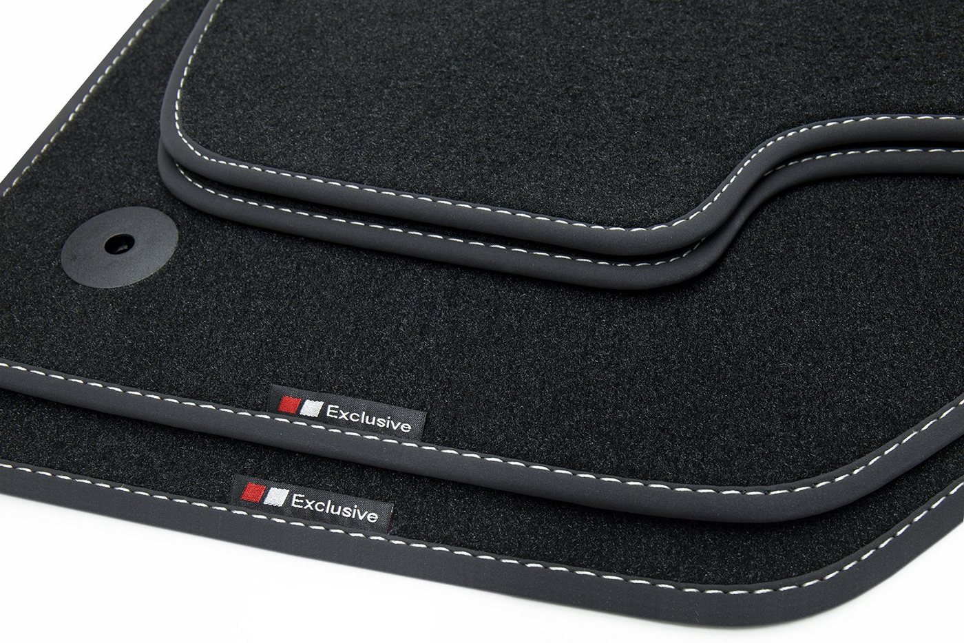 teileplus24 Auto-Fußmatten EF204 Velours Fußmatten kompatibel mit VW Passat B6 B7 3C 2005-2014 Bild 2