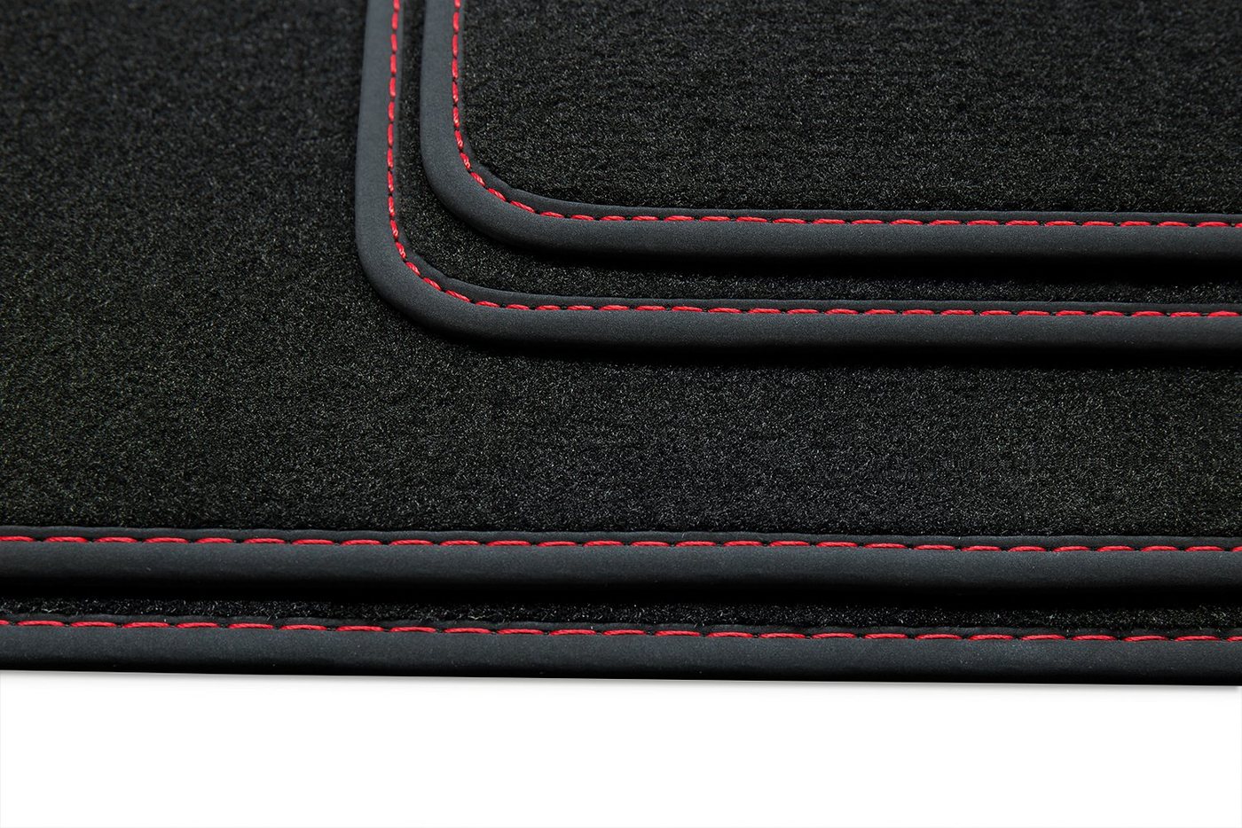 teileplus24 Auto-Fußmatten V374 Velours Fußmatten Set kompatibel mit Opel Astra J 2009-2016