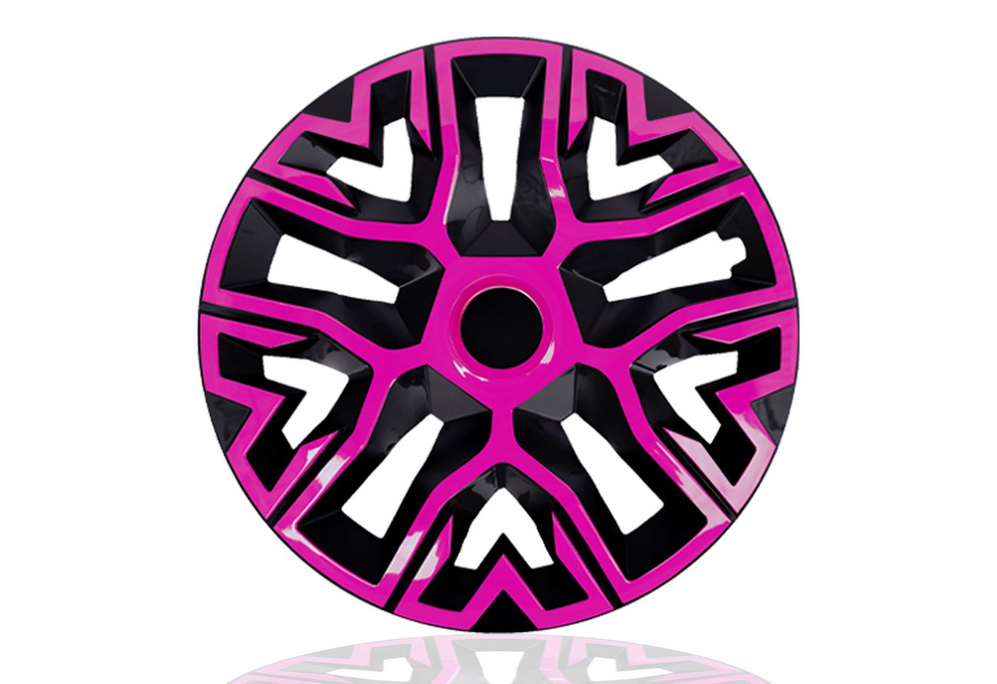 NRM Radkappe Radzierblende NRM THE BEST 16 Zoll BICOLOR pink/schwarz, 16 in Zoll, (4-St) Bild 2