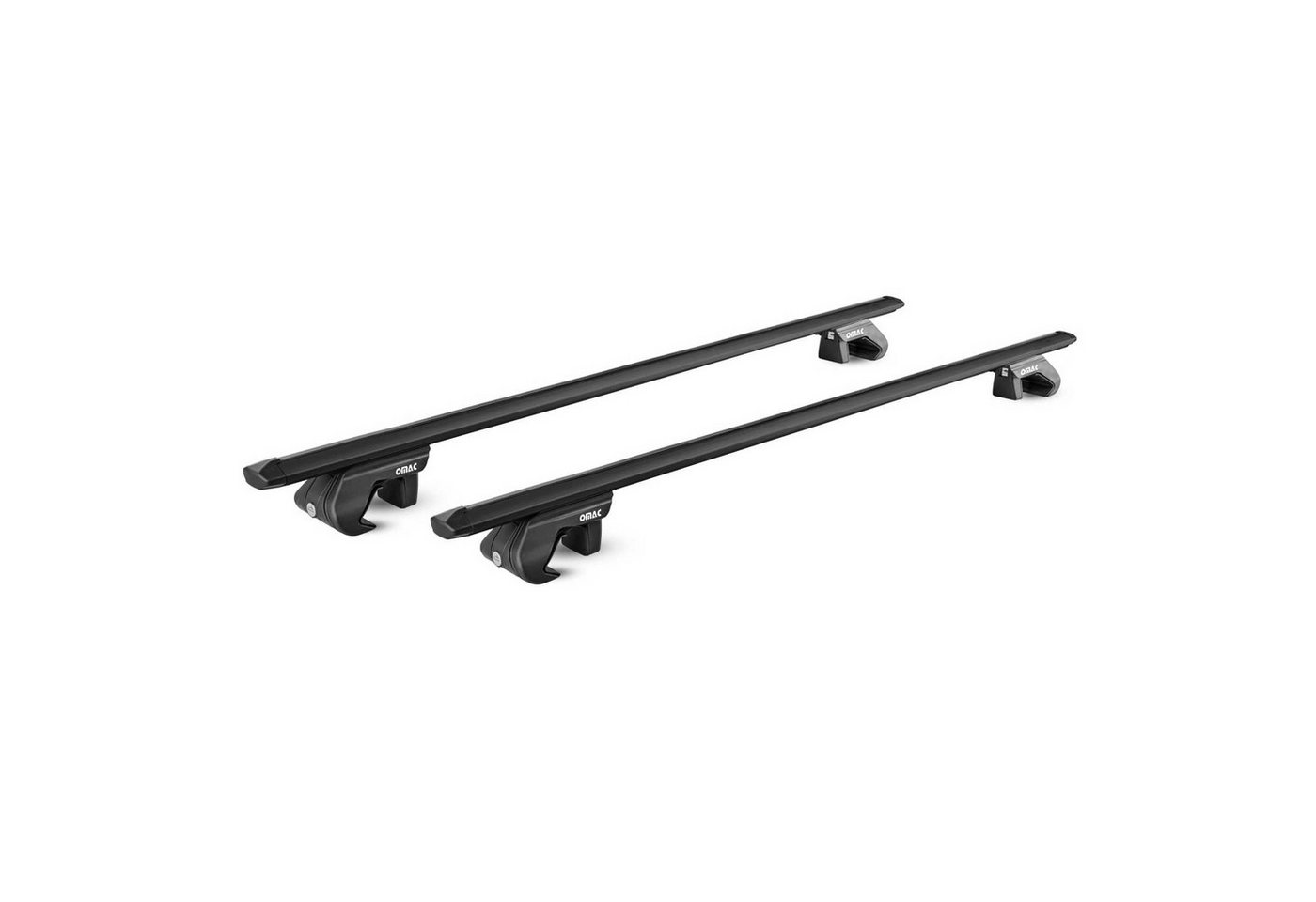 OMAC Dachträger Alu Grundträger für Ford Kuga 2008-2020 5 türig Schwarz ABE 2 tlg (2-St), Wasserbeständig,Abnehmbar,Multifunktional,Leichtgewichtig Bild 2