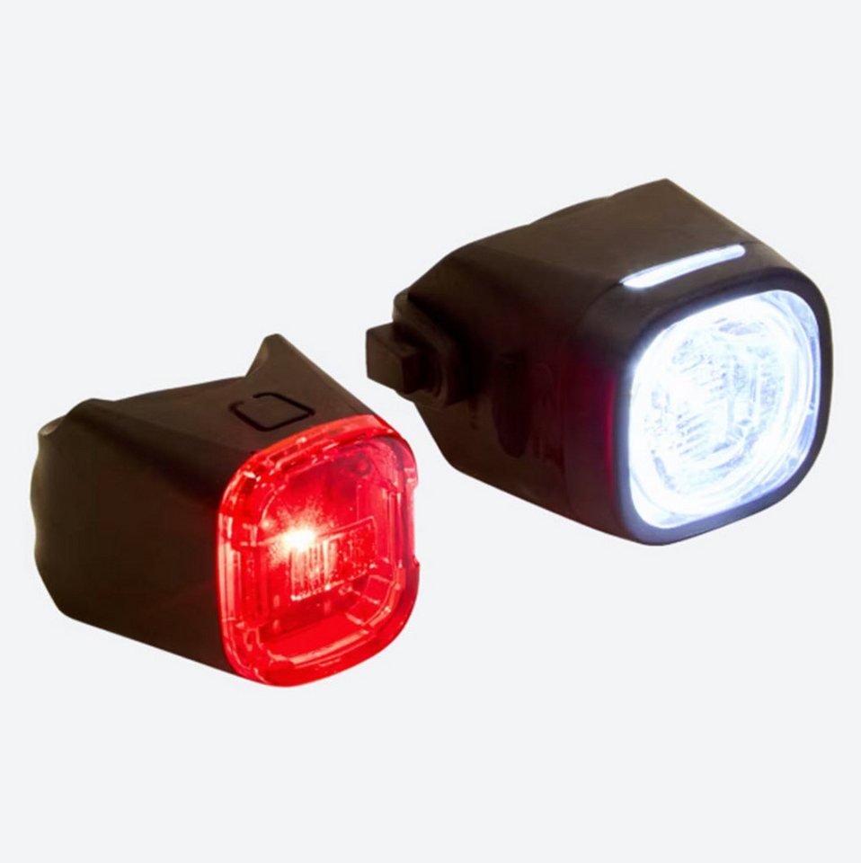 Walfort Fahrradbeleuchtung Aufladbare Fahrradlampe Mobile Fahrradbeleuchtung 2 tlg. Bild 3