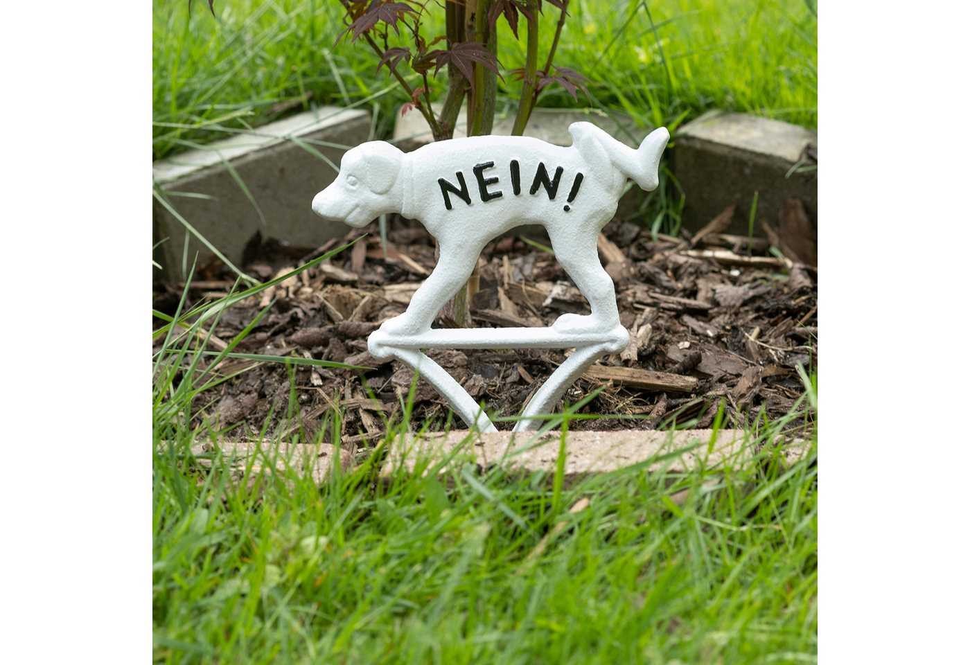 Moritz Hinweisschild Verbotsschild No Dog Hunde verboten NO03W, Steckschild Verboten Schild Warnschild Hinweis
