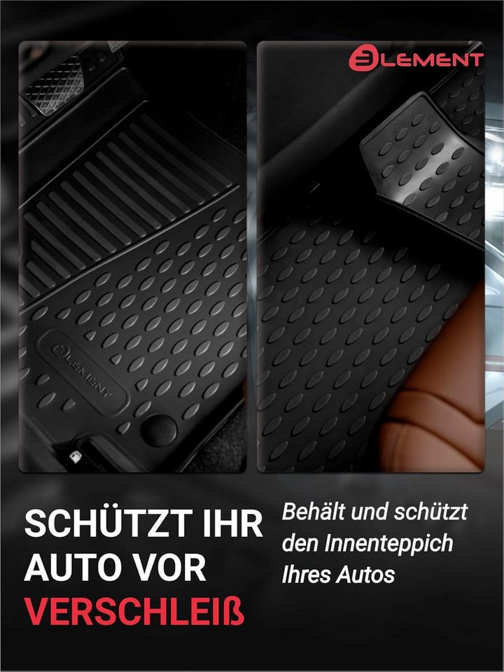 LEMENT Auto-Fußmatten passend für VOLVO XC90 2015->, für VOLVO XC90 PkW, Passgenaue Bild 2
