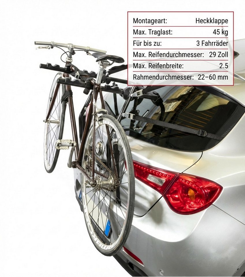 VDP Heckfahrradträger, Heckträger Travel Fahrradträger kompatibel mit Opel Astra (J) 10-16 Bild 2