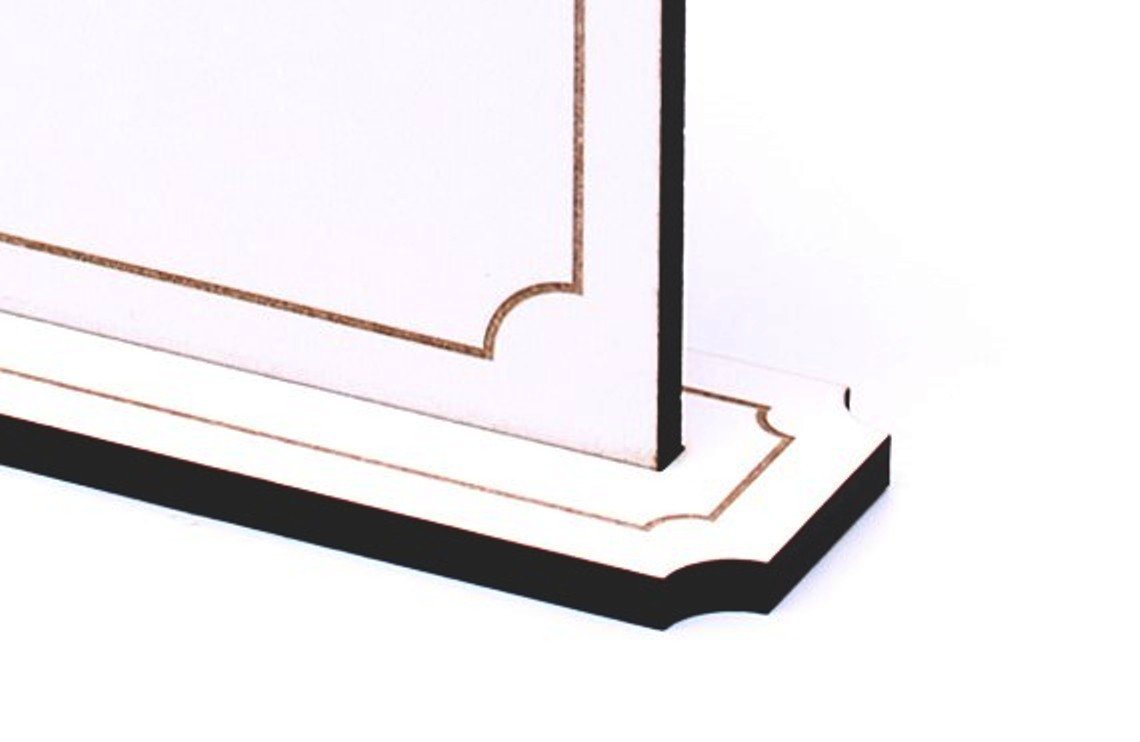 Dekolando Hinweisschild Aufsteller Toilette WC - Bitte nur im Sitzen Pinkeln Hinsetzen Schild, (weiß), 10 x 20 x 0,5 cm, zweiteilig Bild 2