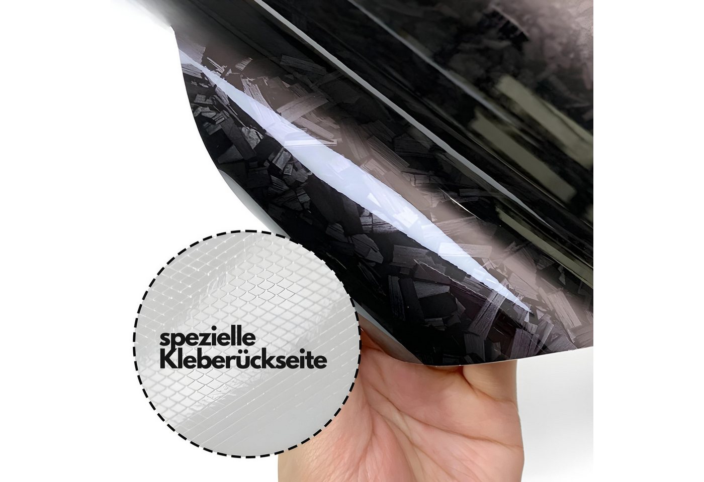 ARMORAX Lackschutzfolie Carbonfolie Auto selbstklebend - Forged Carbon Folie für Innen & Außen, (Komplettset), Effektiver Schutz vor Steinschlägen & mutwilligen Beschädigungen